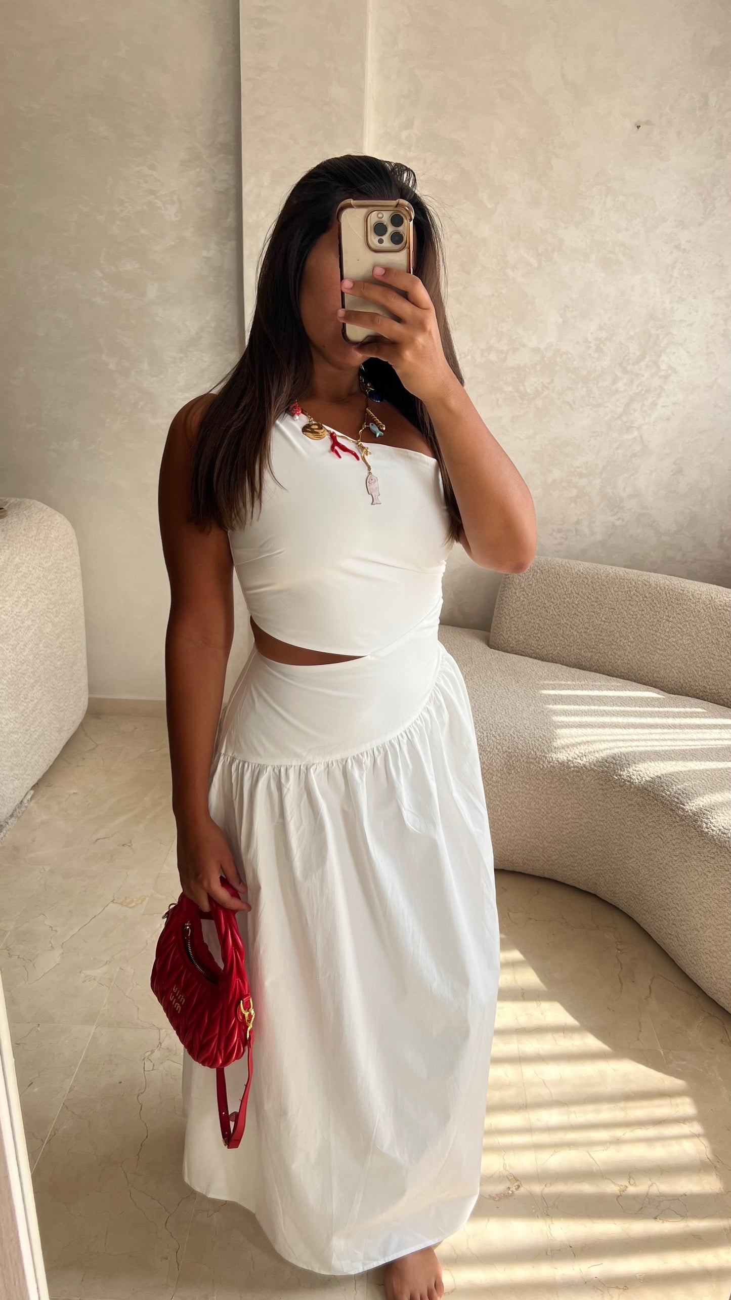 Robe asymétrique 100% Cotton