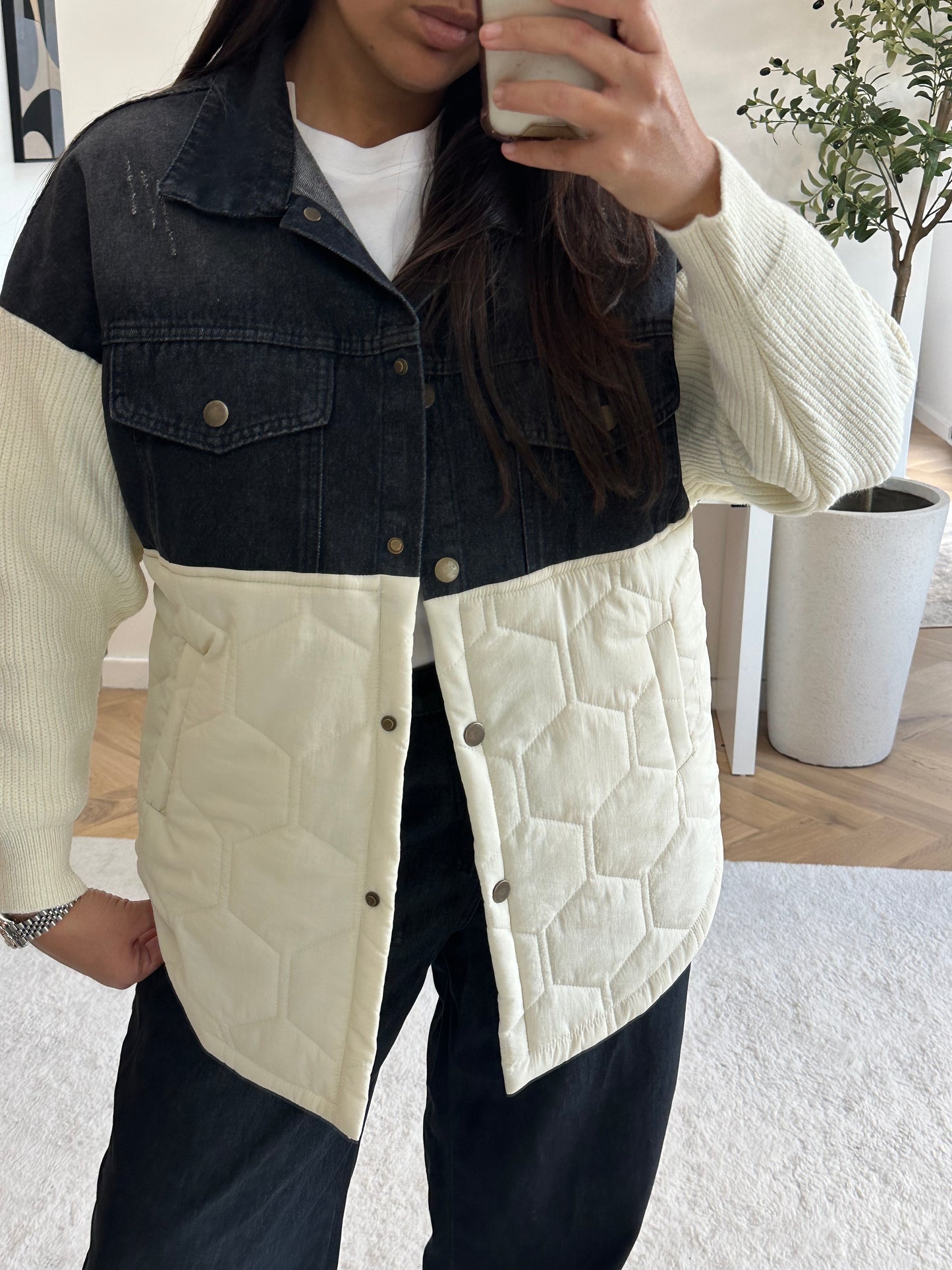 Veste triple matière