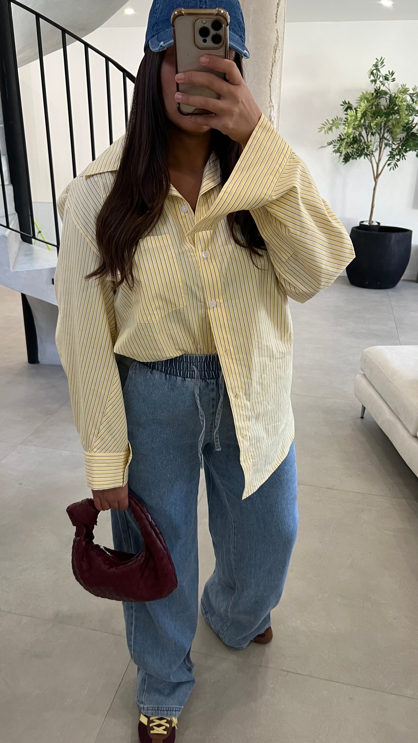 Jean à taille élastique