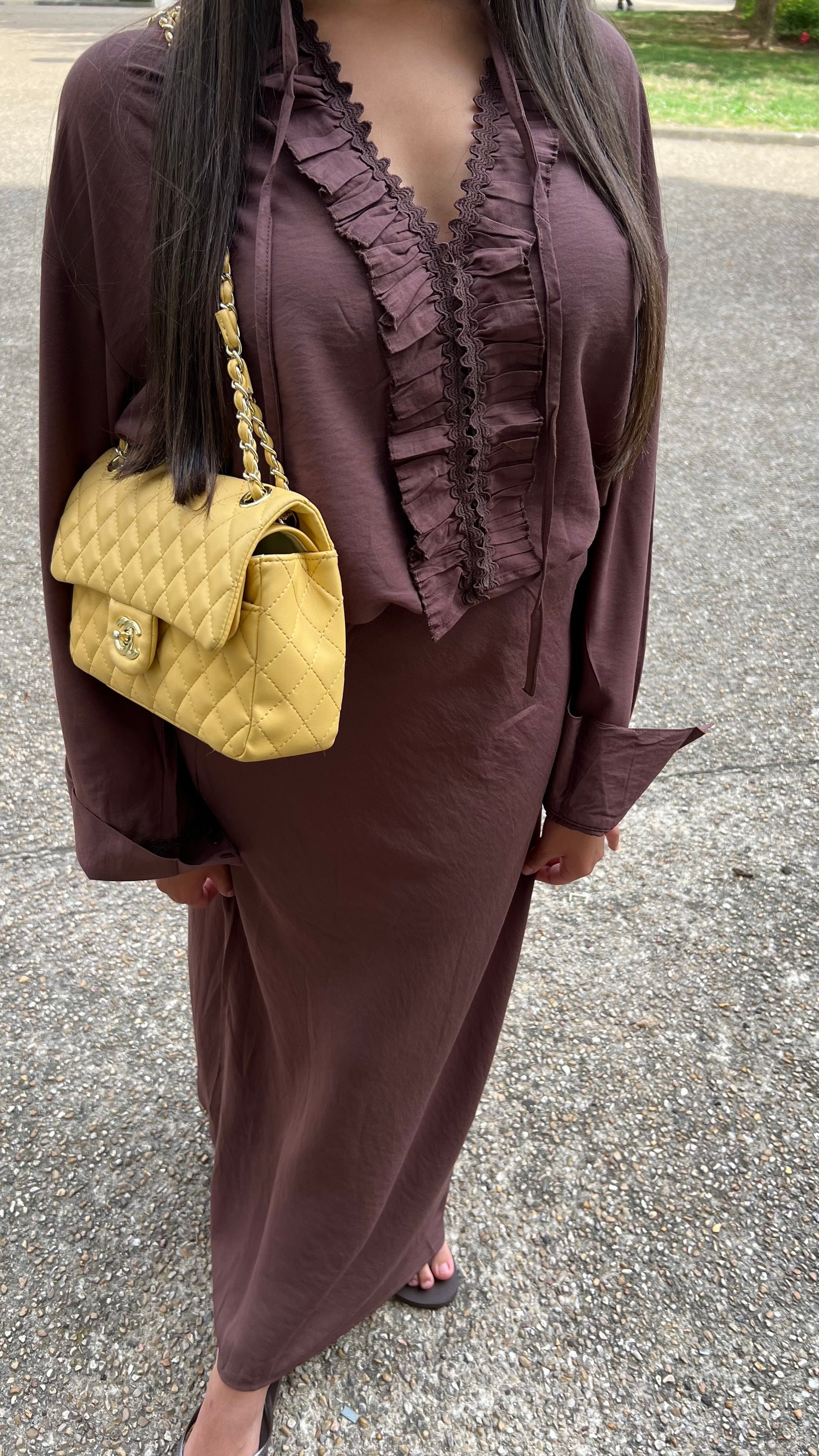 Ensemble jupe marron
