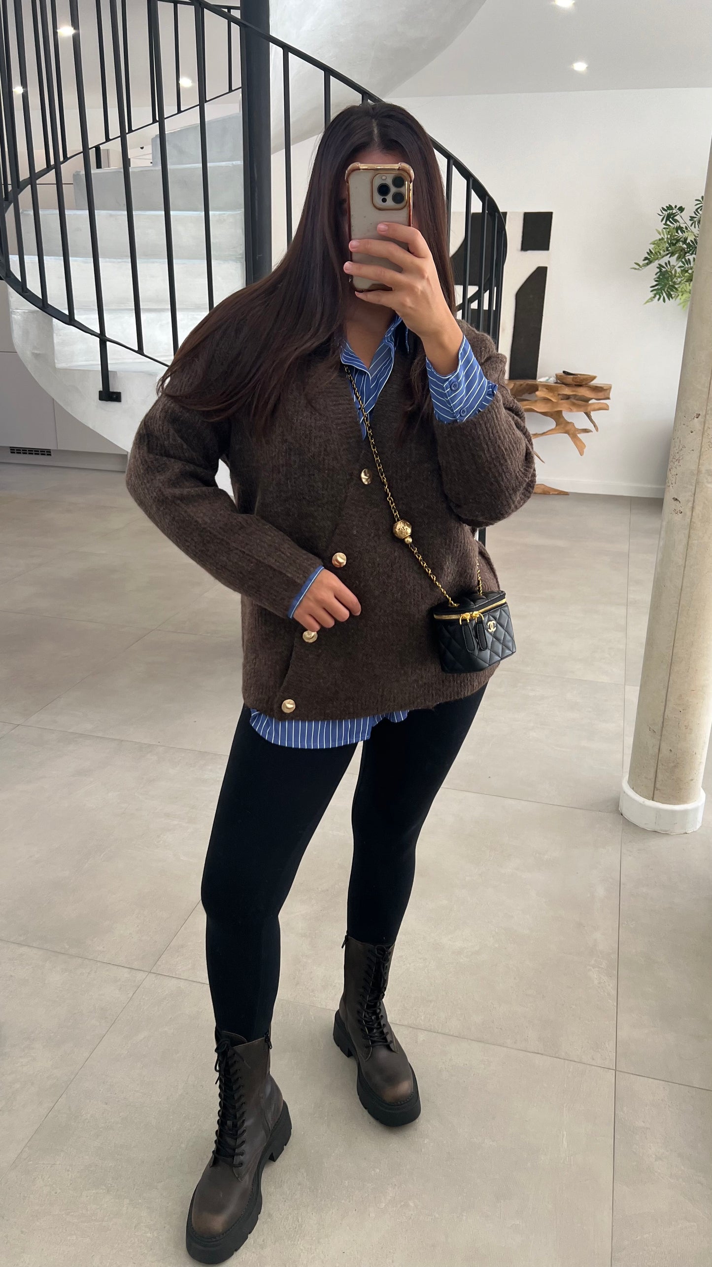 Gilet doux choco