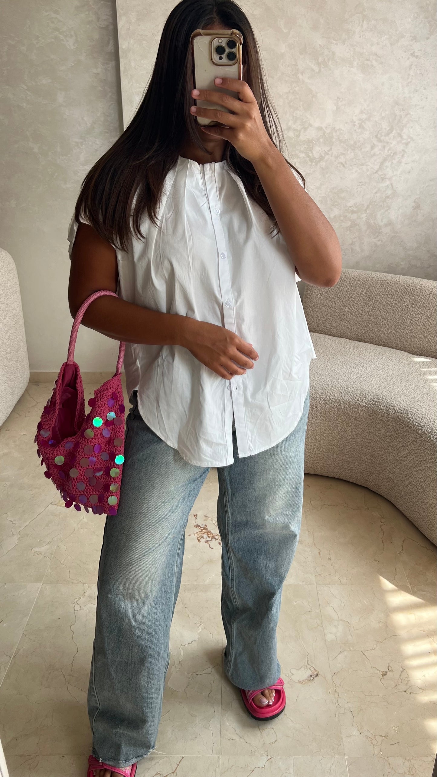 Chemise blanche oversize