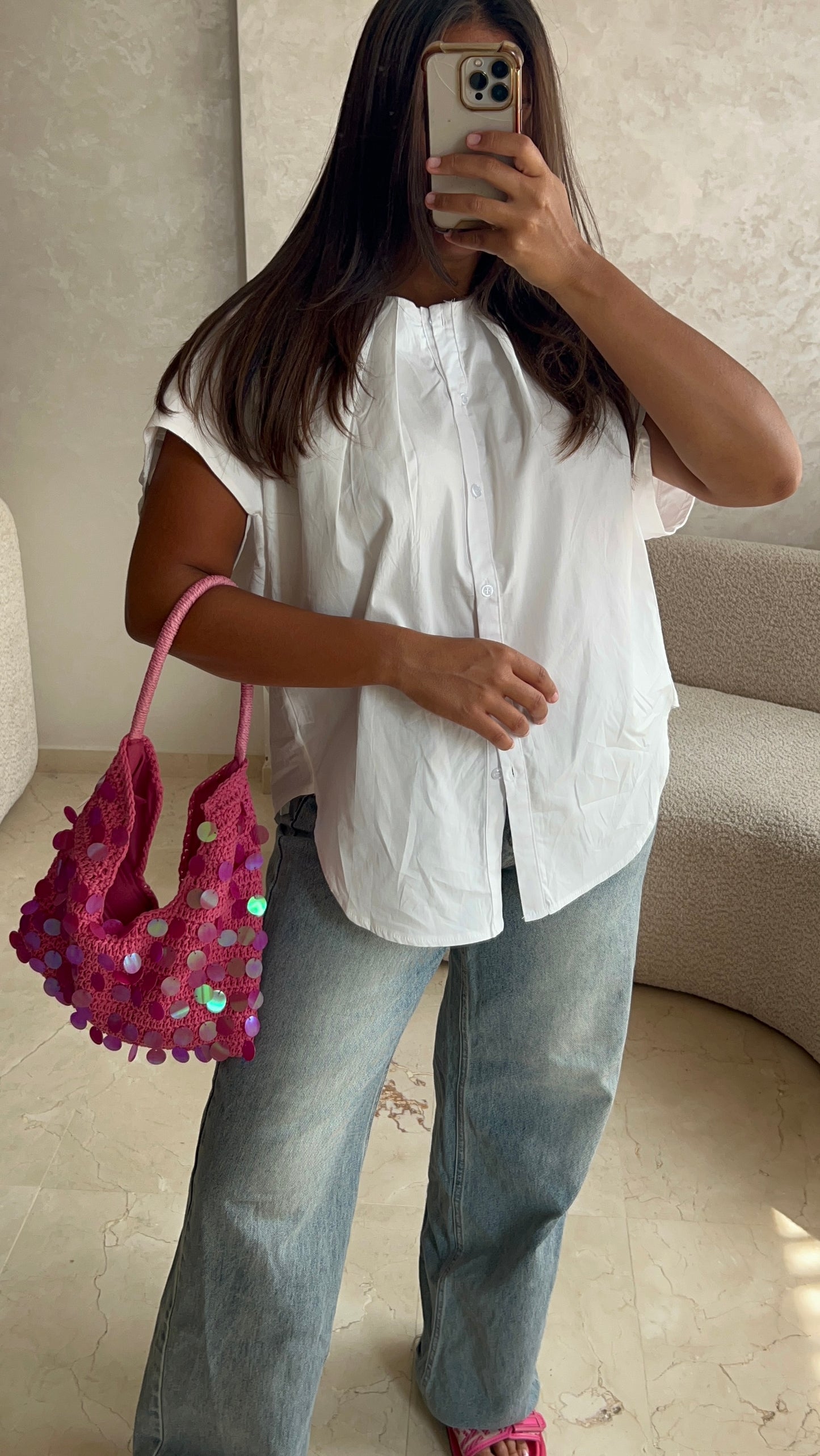 Chemise blanche oversize