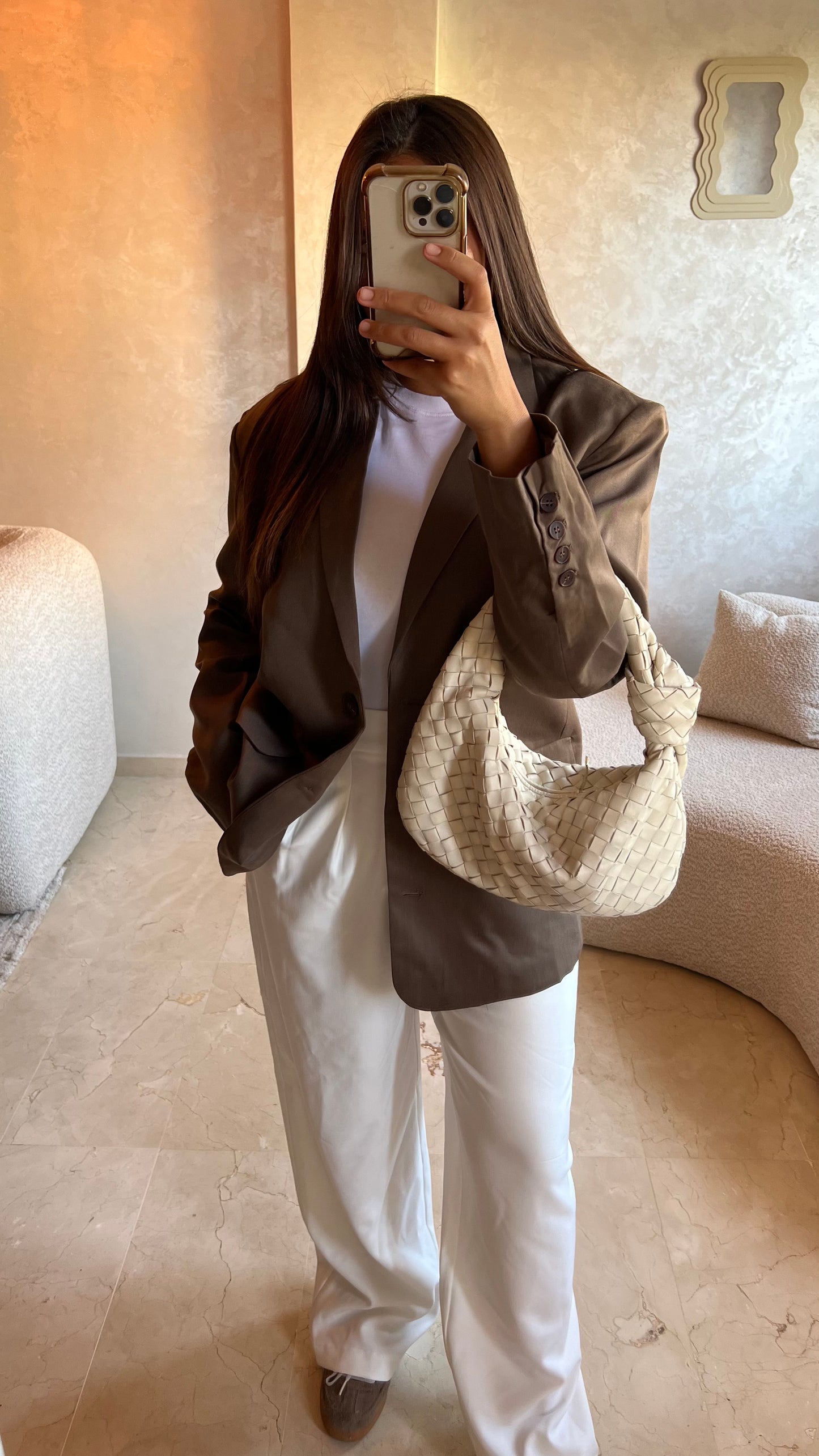 Blazer oversize choco
