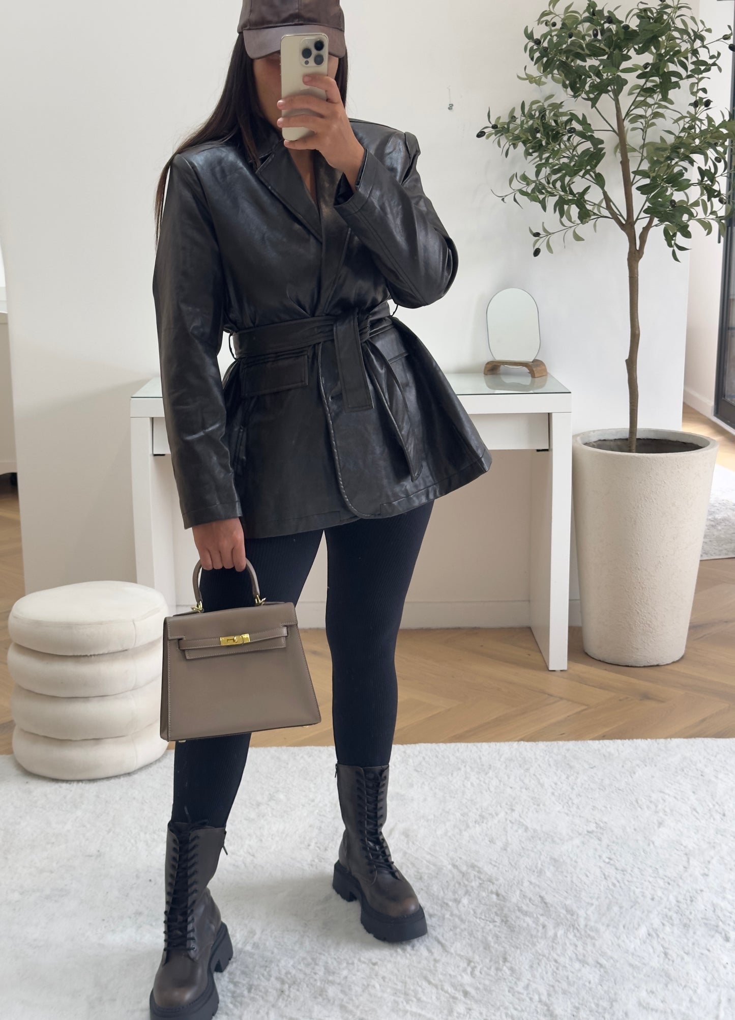 Blazer simili cuir