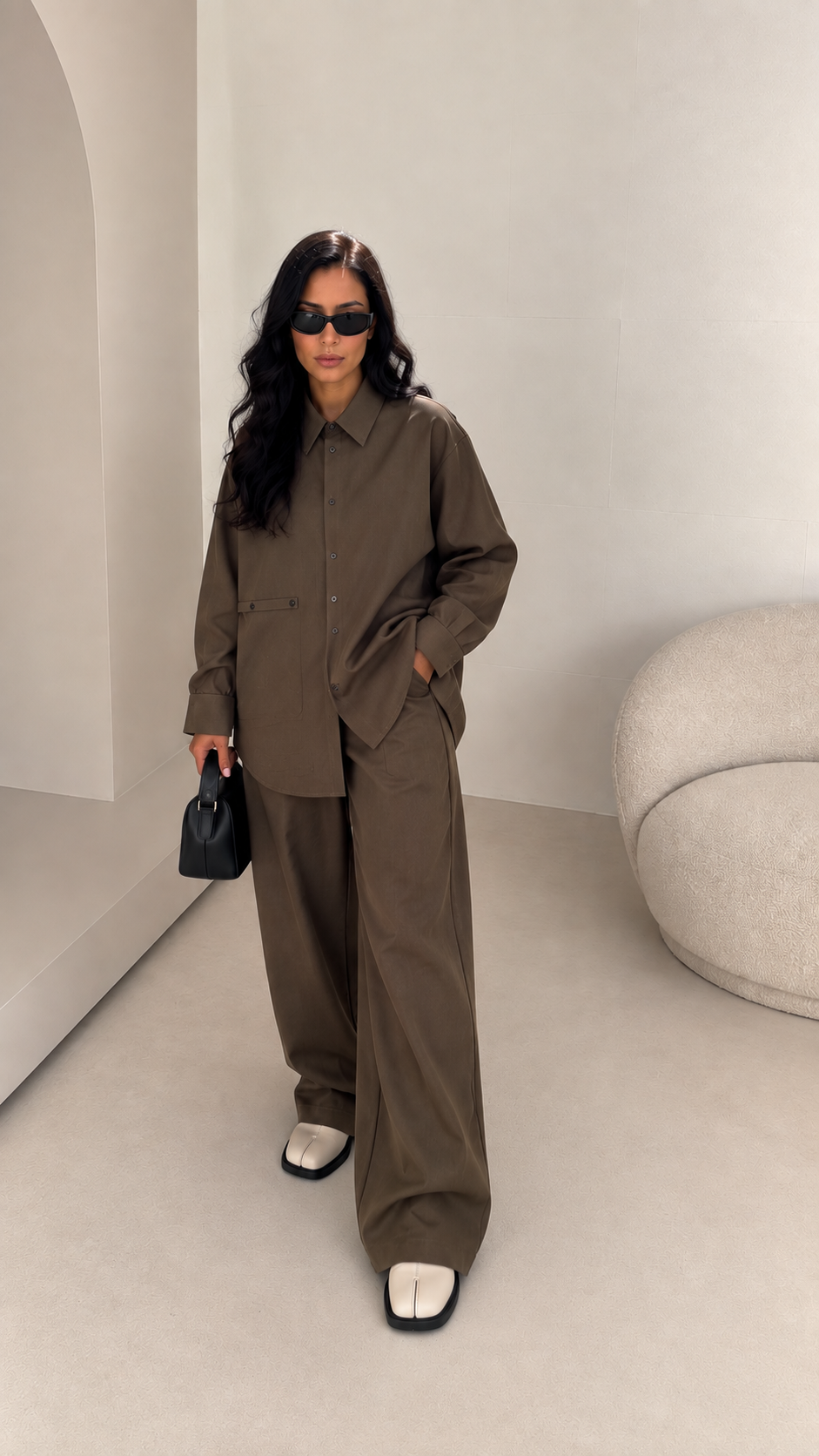 Ensemble chemise oversize