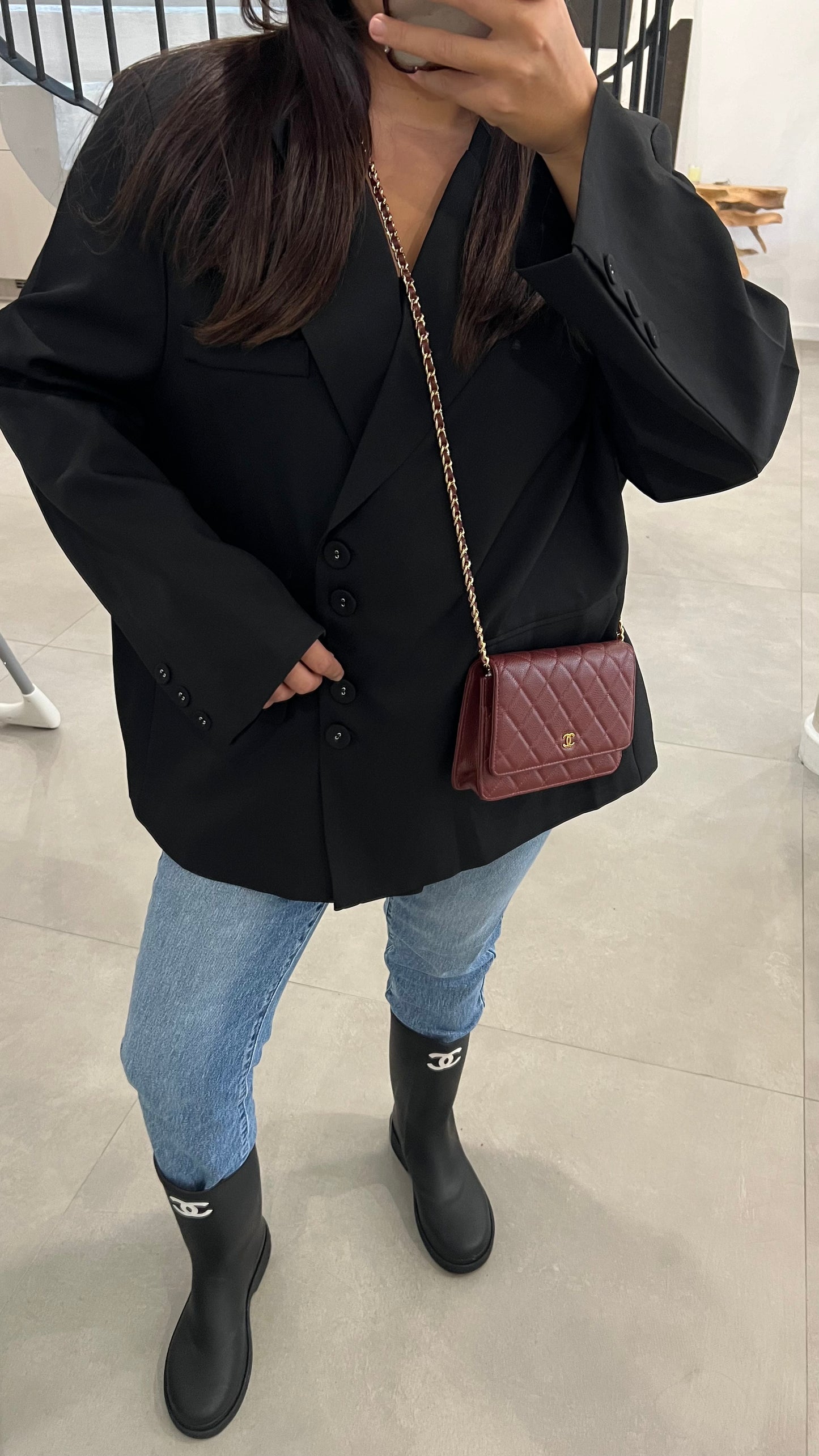 Blazer oversize noir