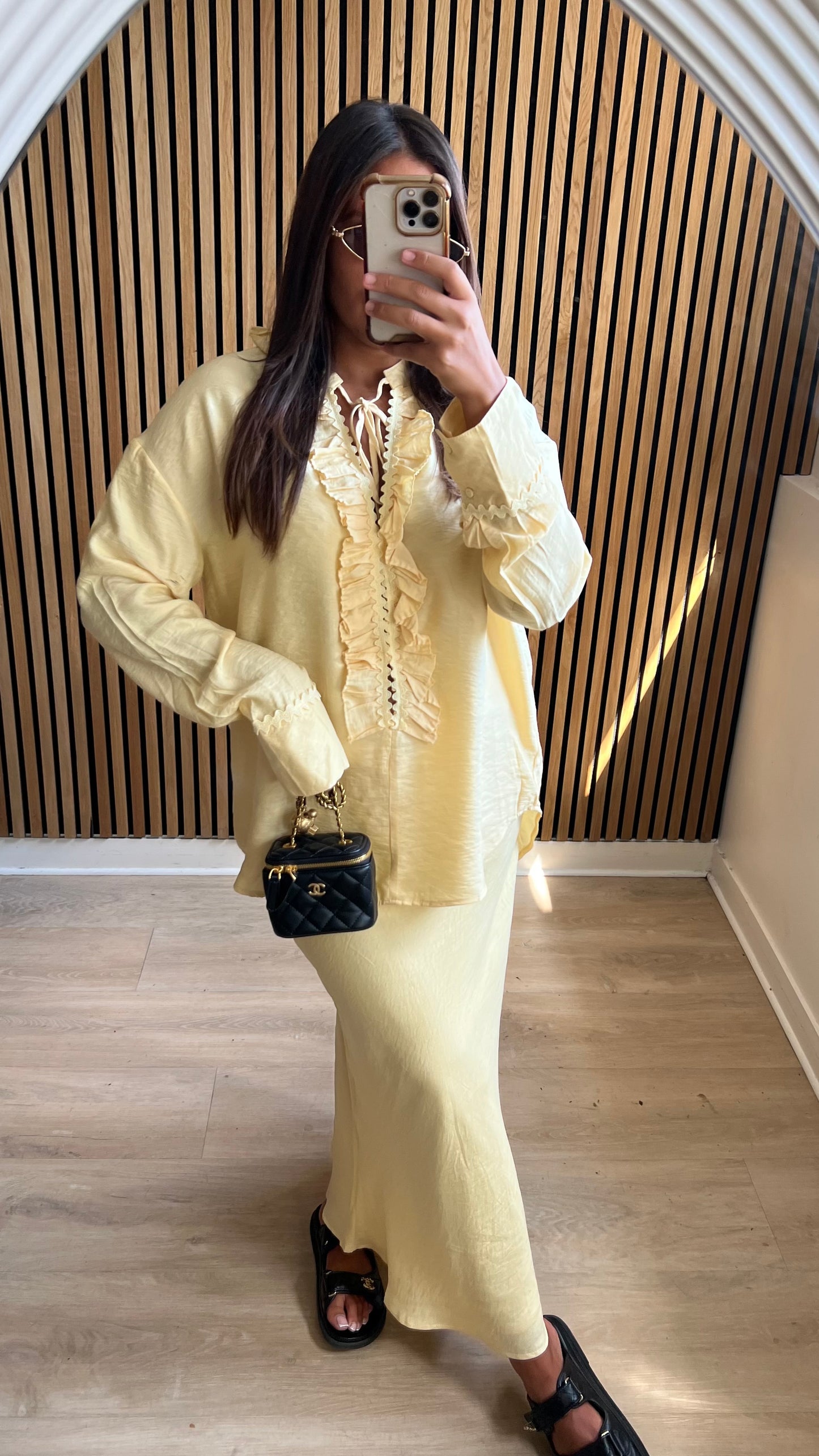 Ensemble jupe jaune
