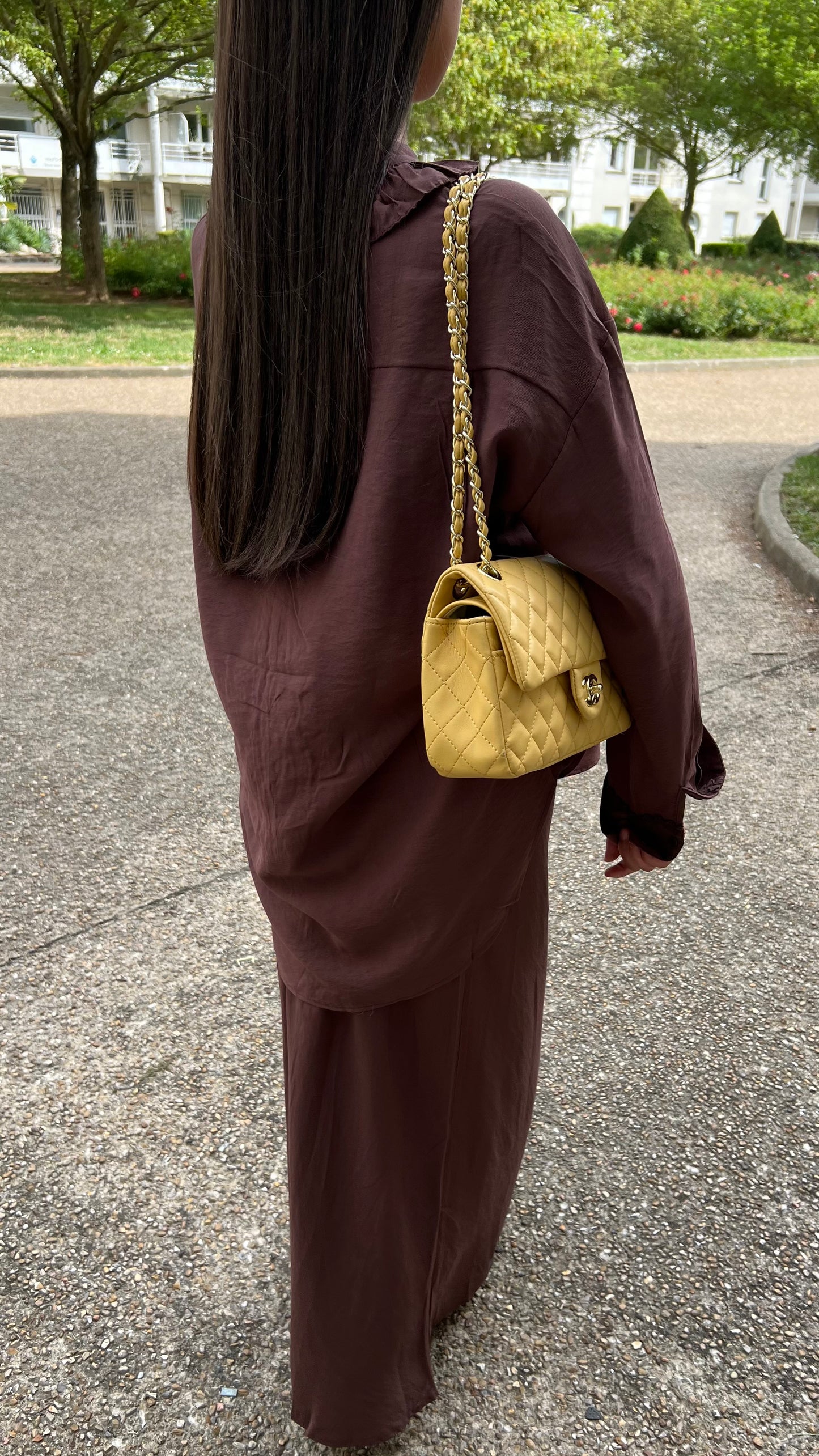 Ensemble jupe marron