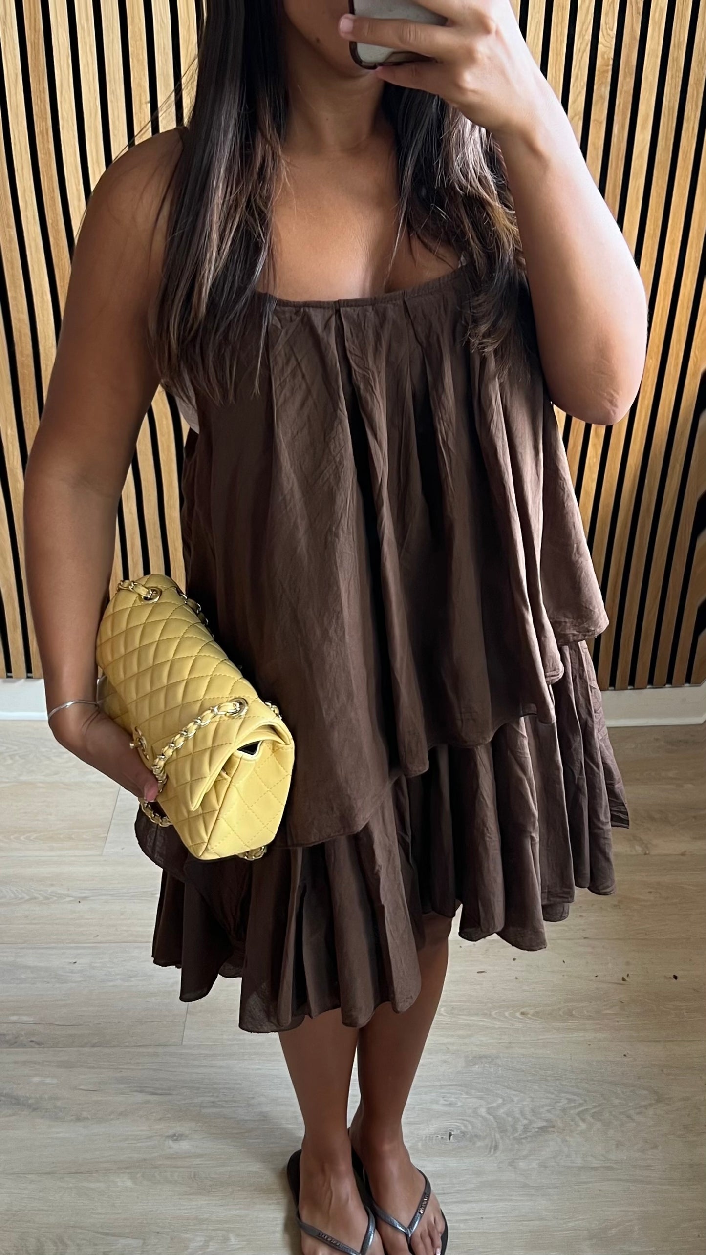 Robe à volants choco