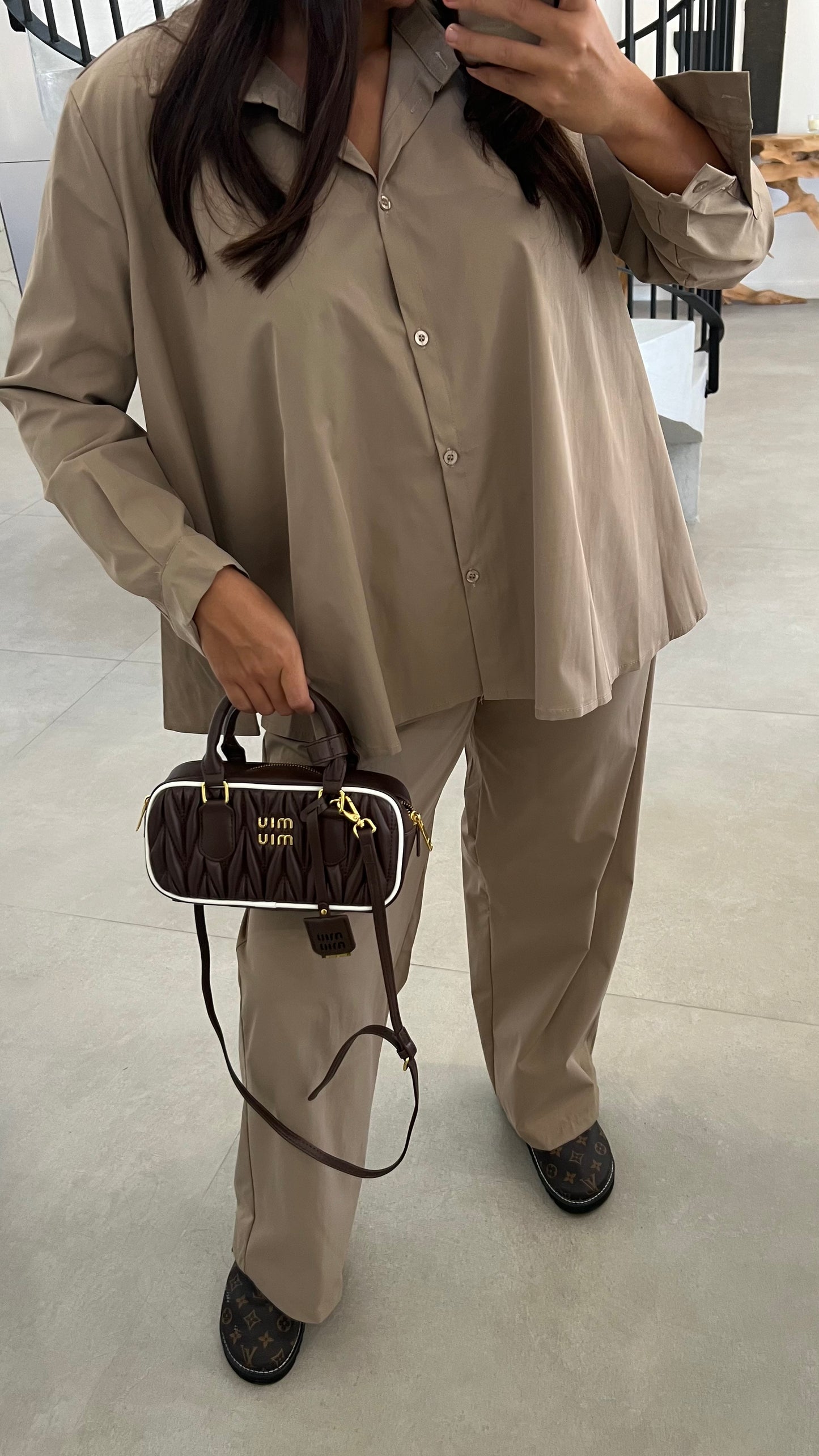 Ensemble en coton beige