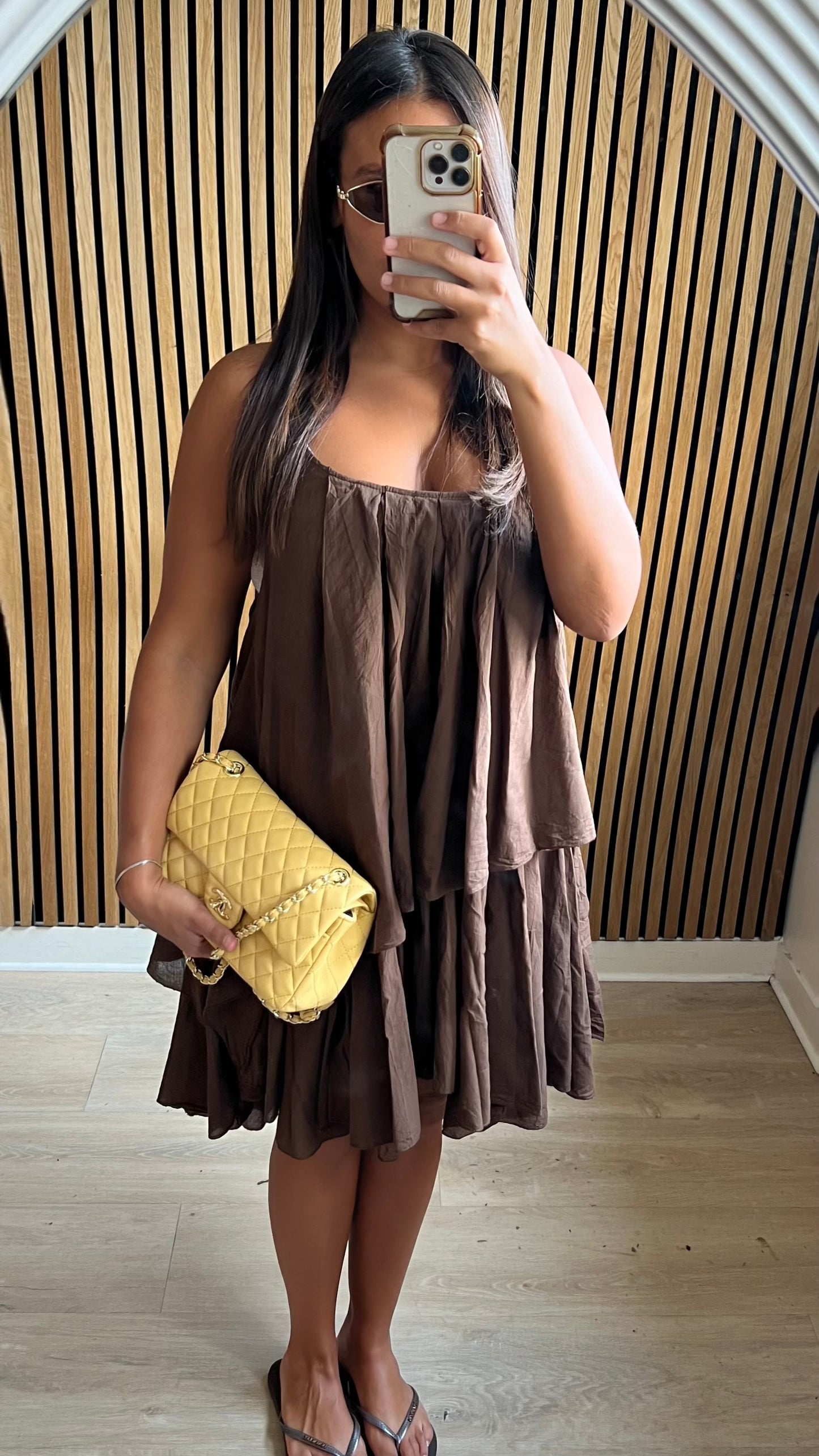 Robe à volants choco