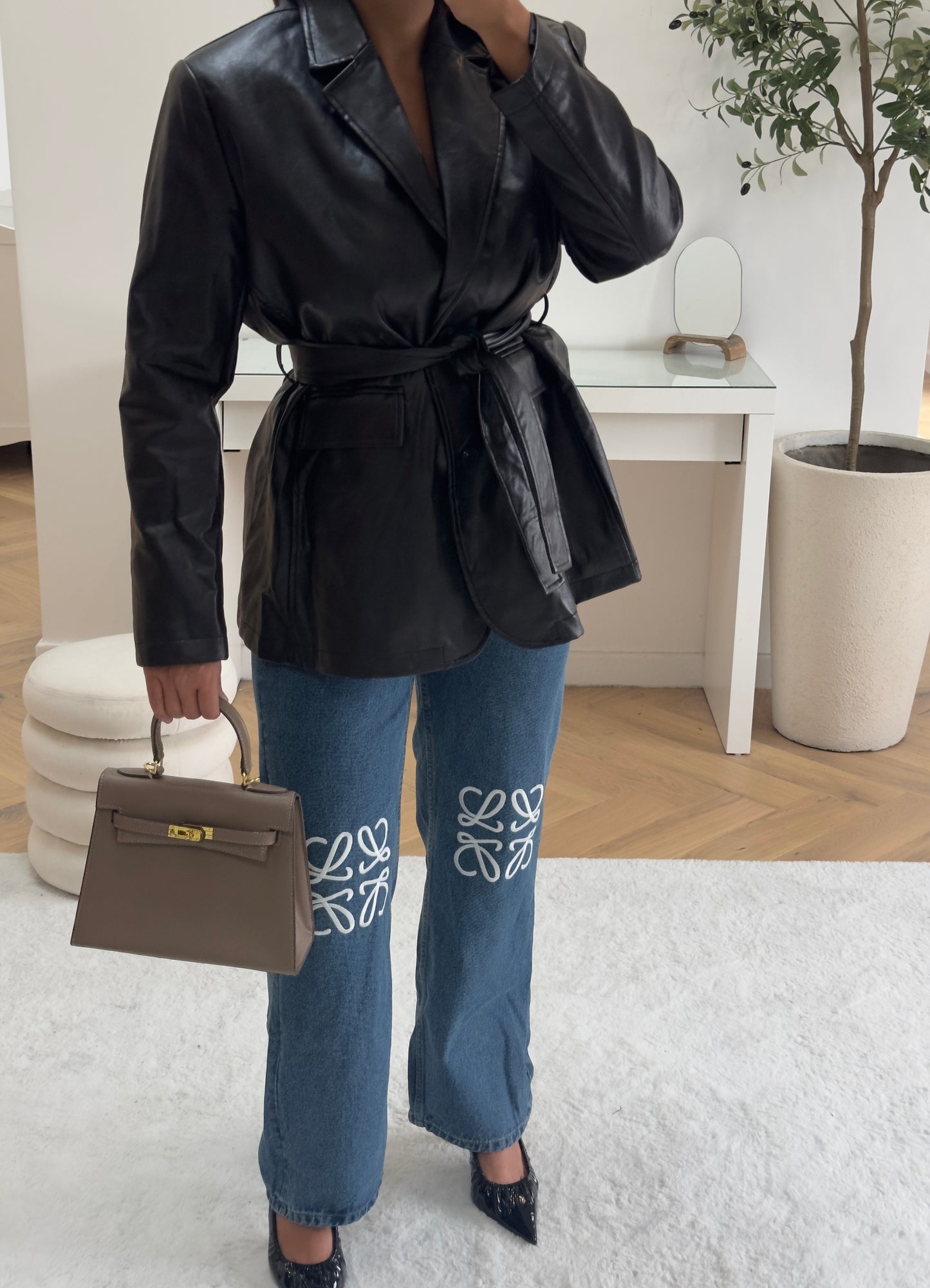 Blazer simili cuir
