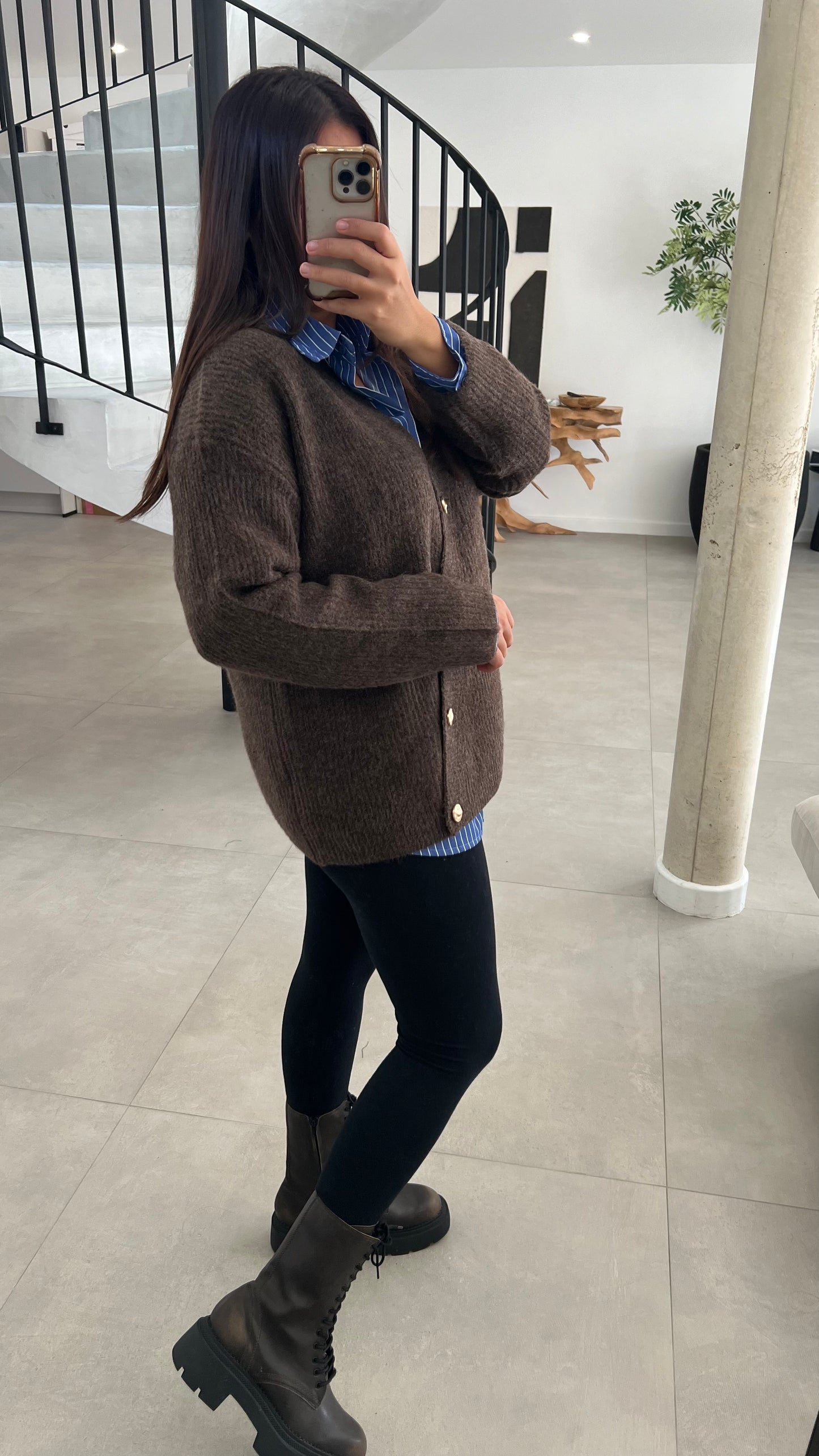 Gilet doux choco
