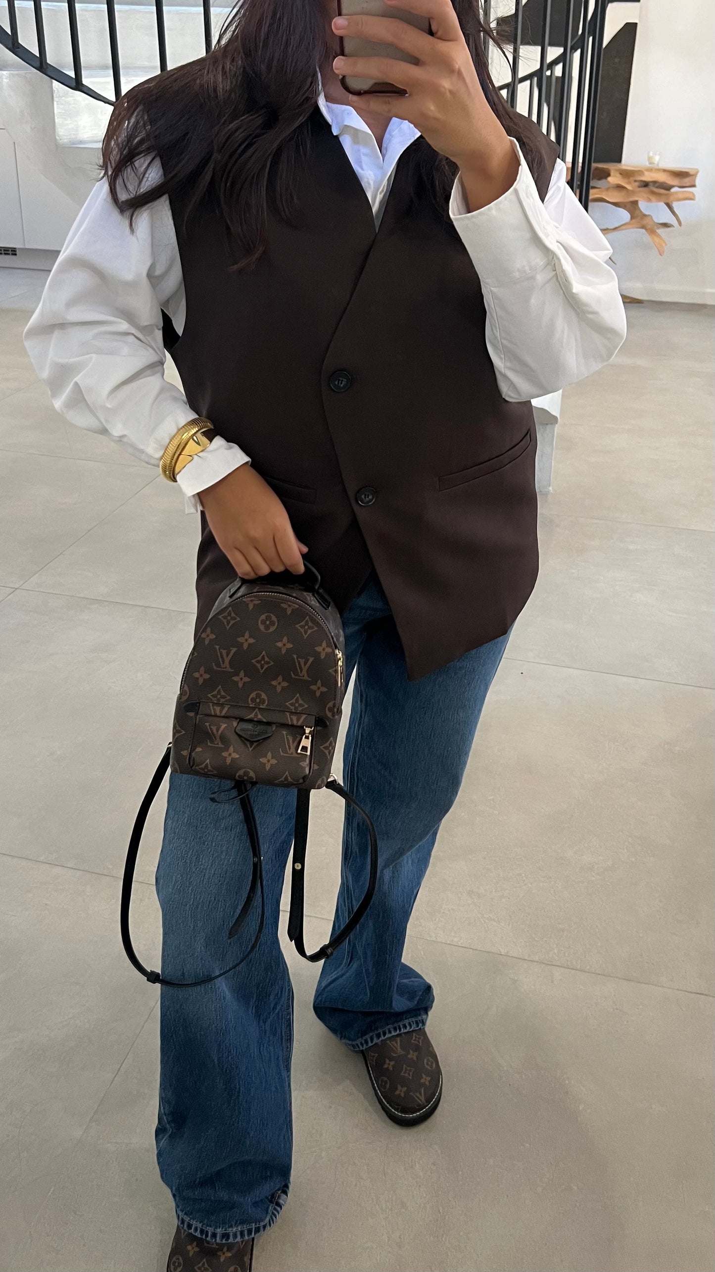 Gilet sans manches choco