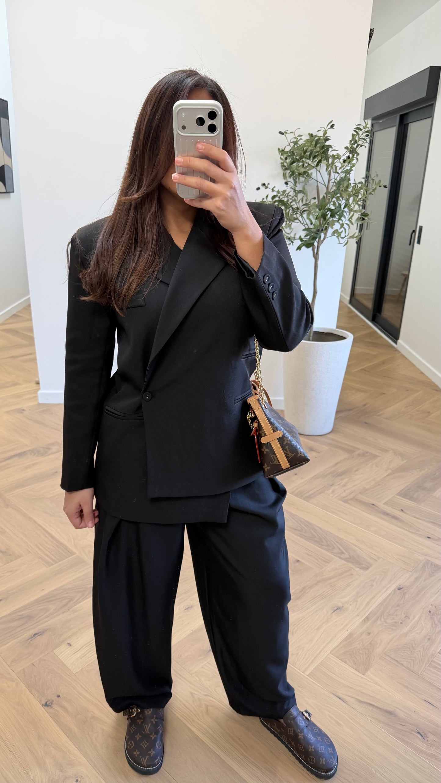 Blazer croisé noir