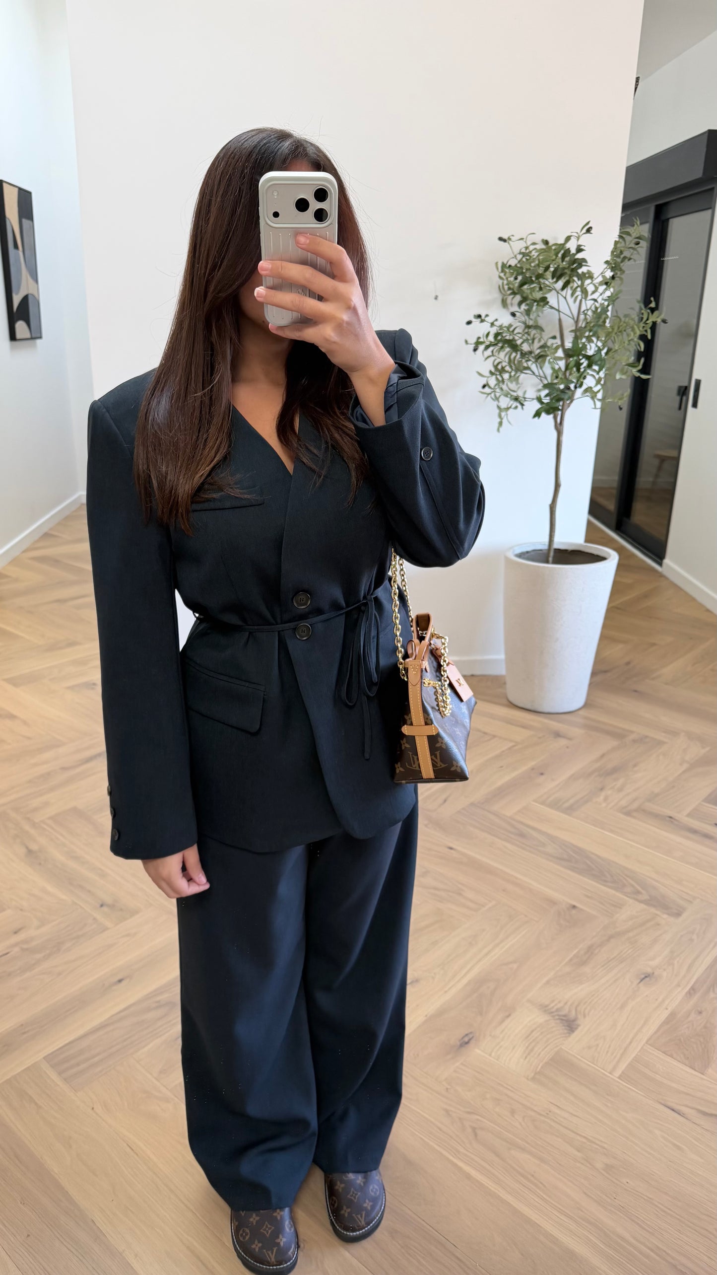 Ensemble bleu marine