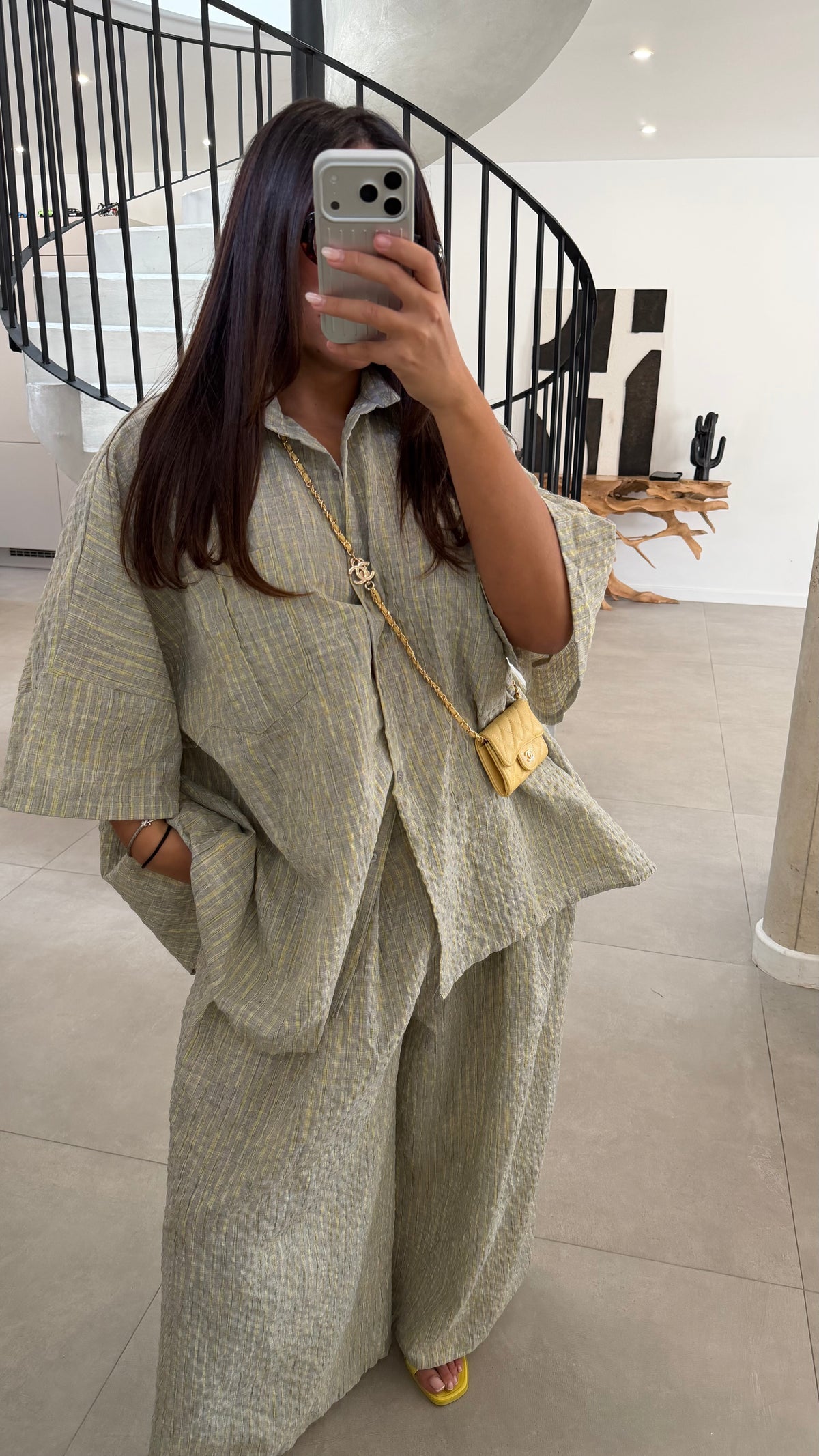 Ensemble à carreaux Aline