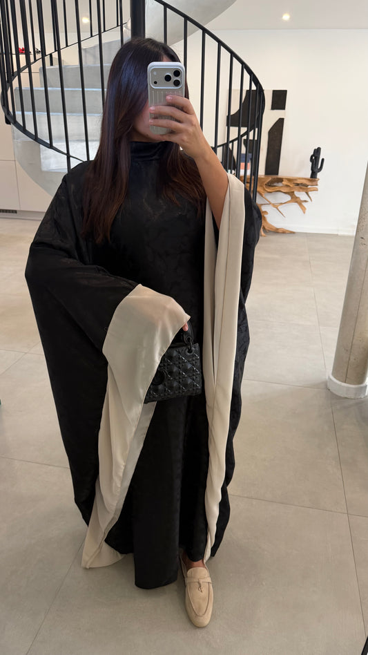 Robe à volant bicolore