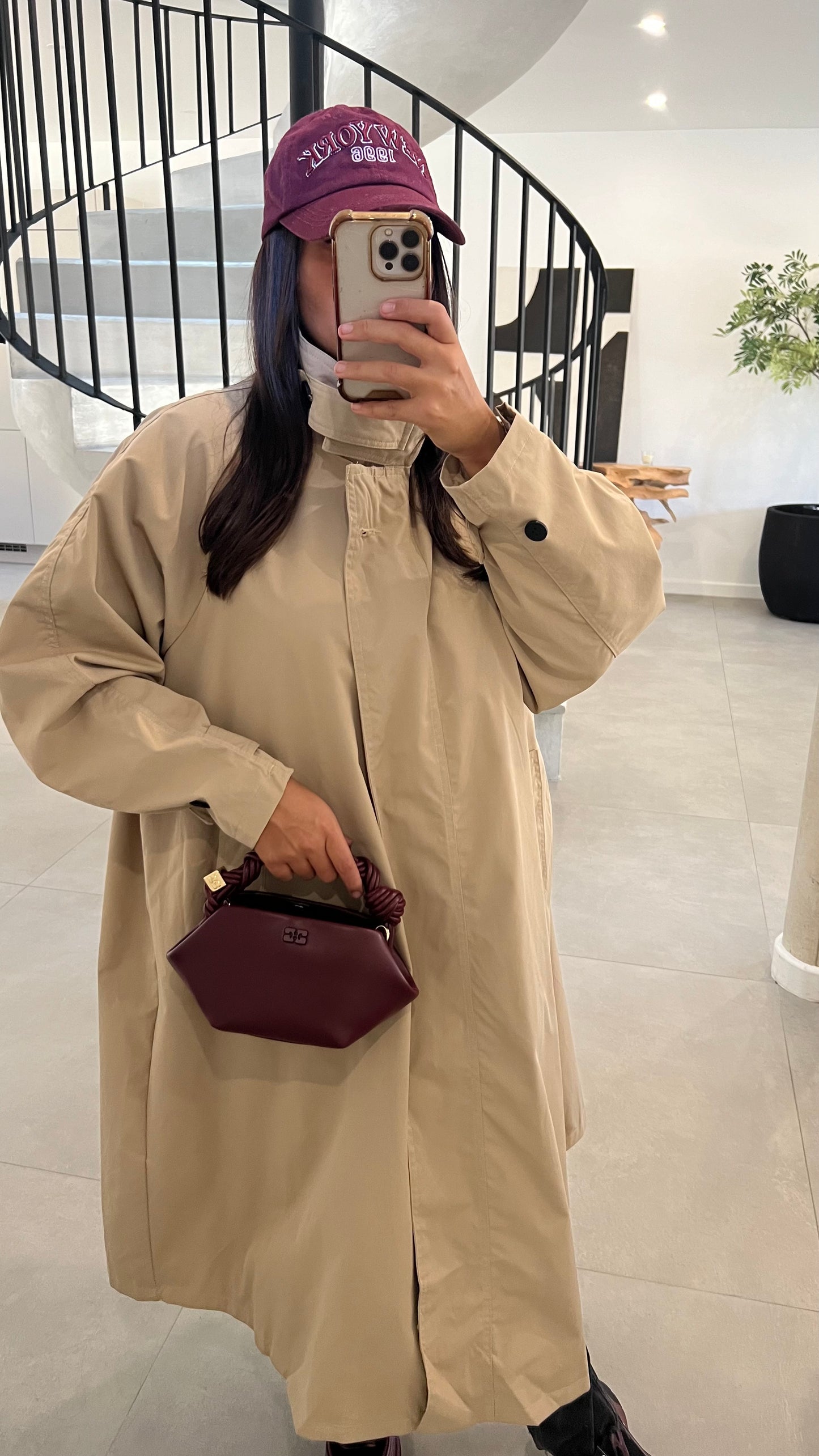 Trench long oversize