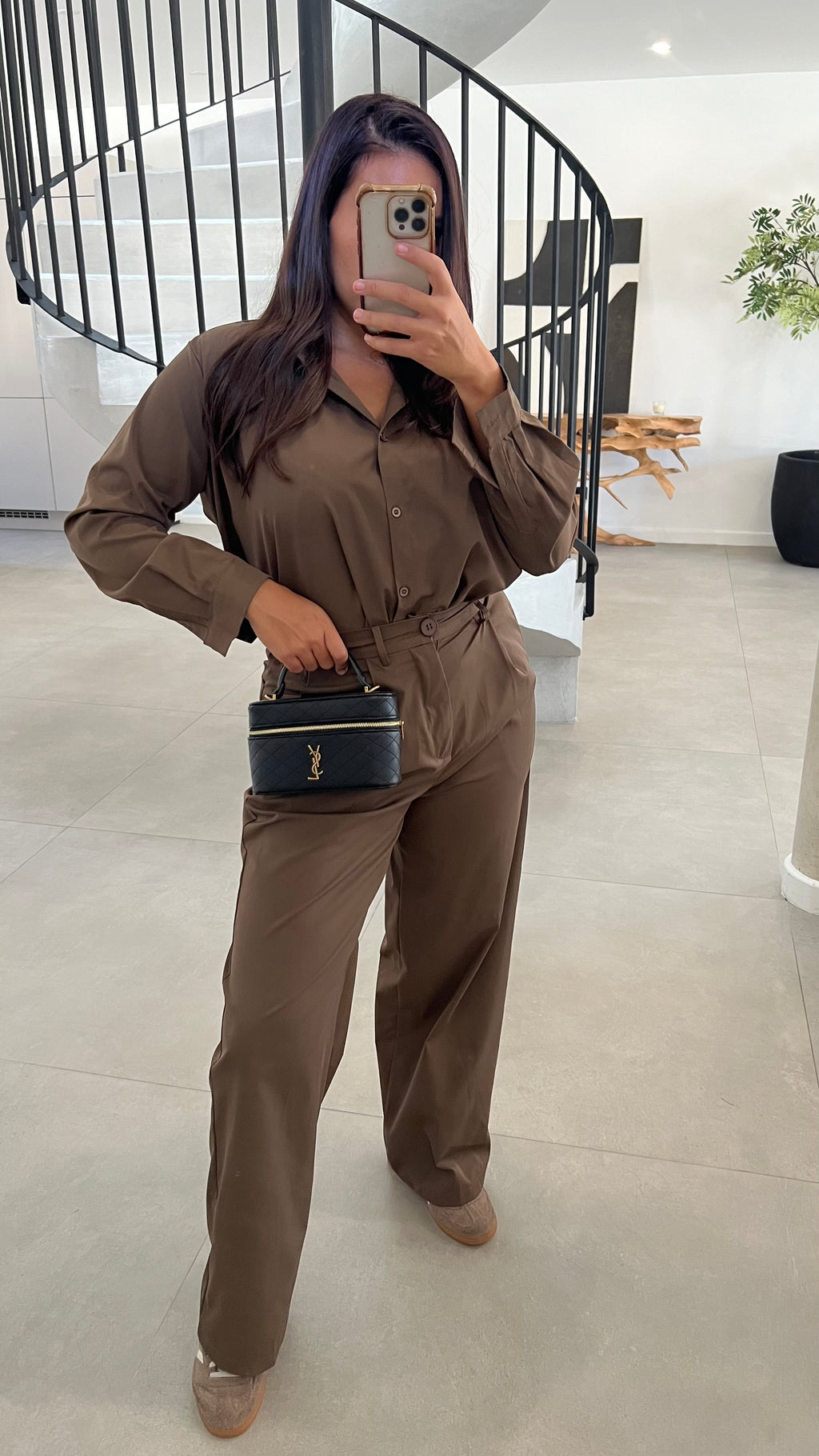 Ensemble en coton choco