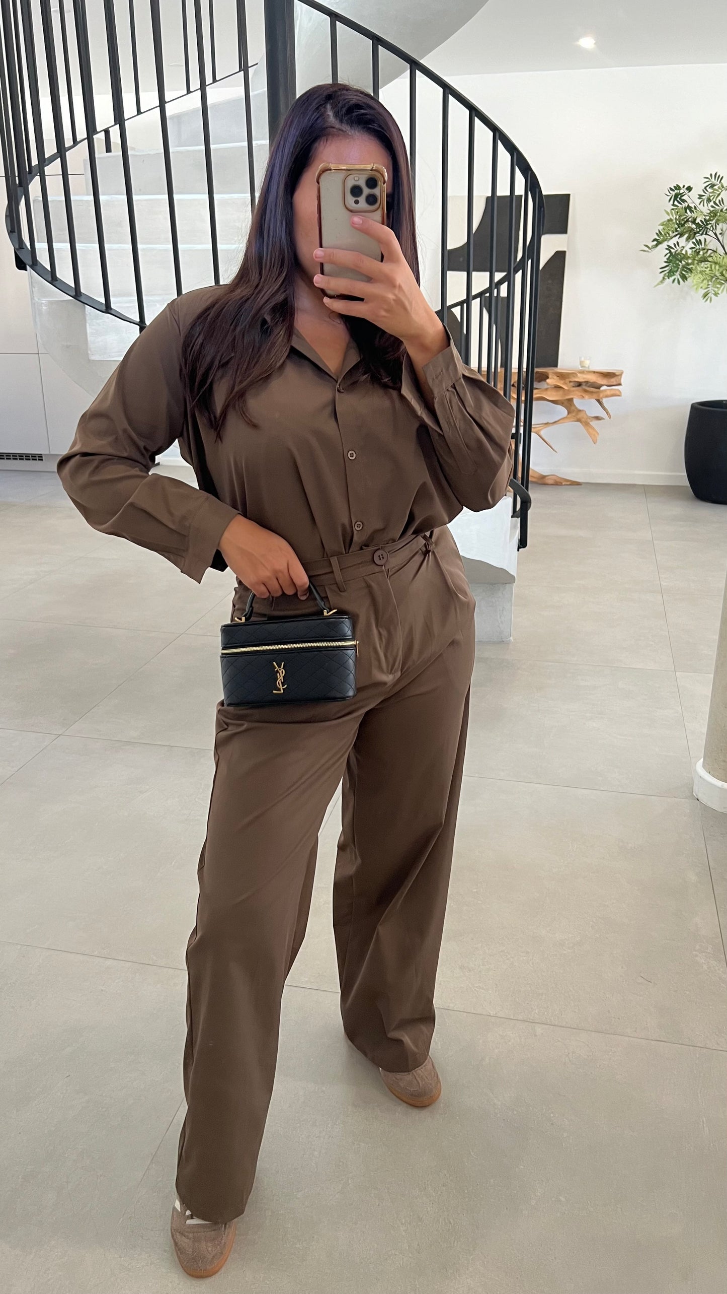 Ensemble en coton choco