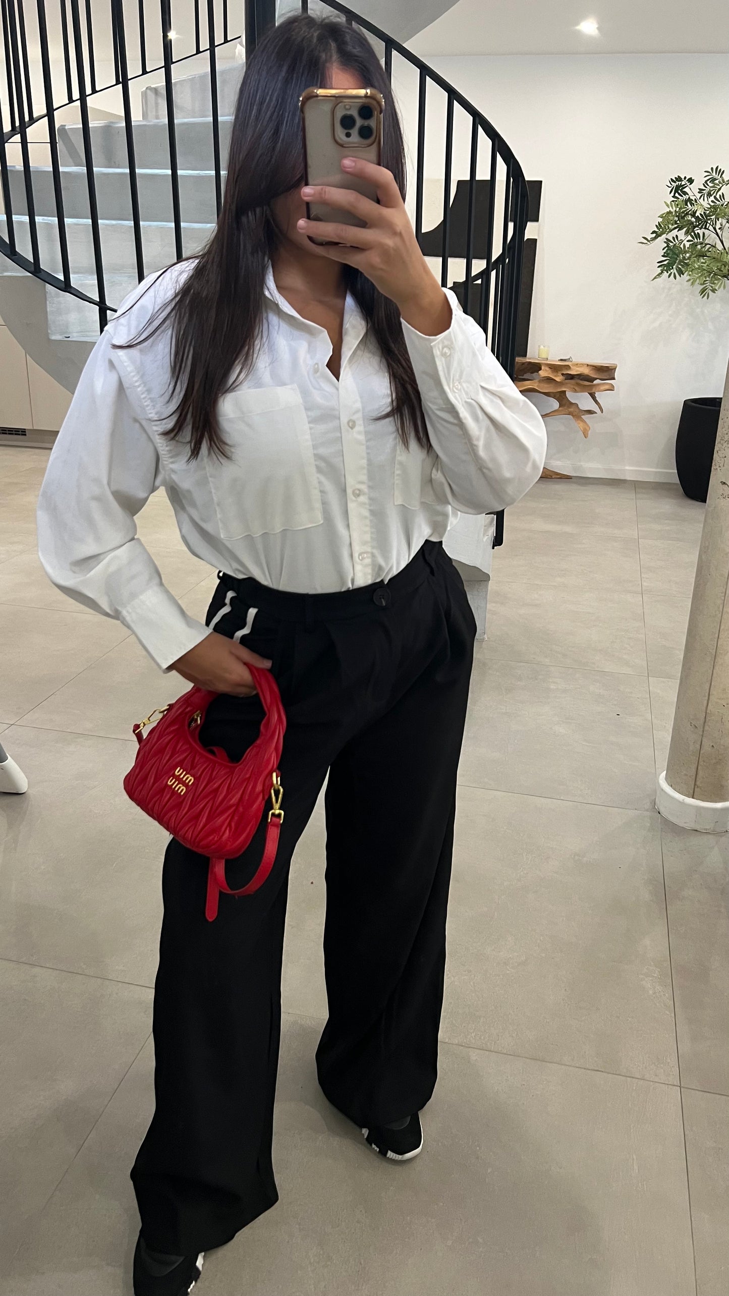 Pantalon classique à bandes