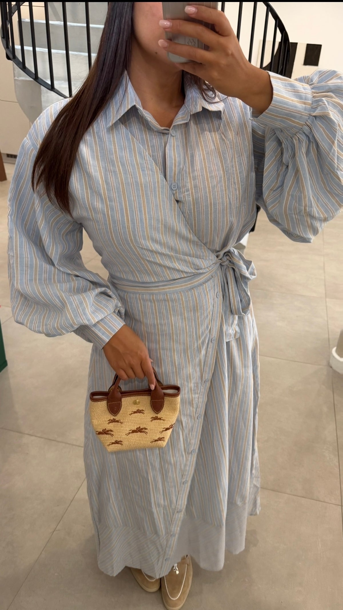 Robe chemise longue