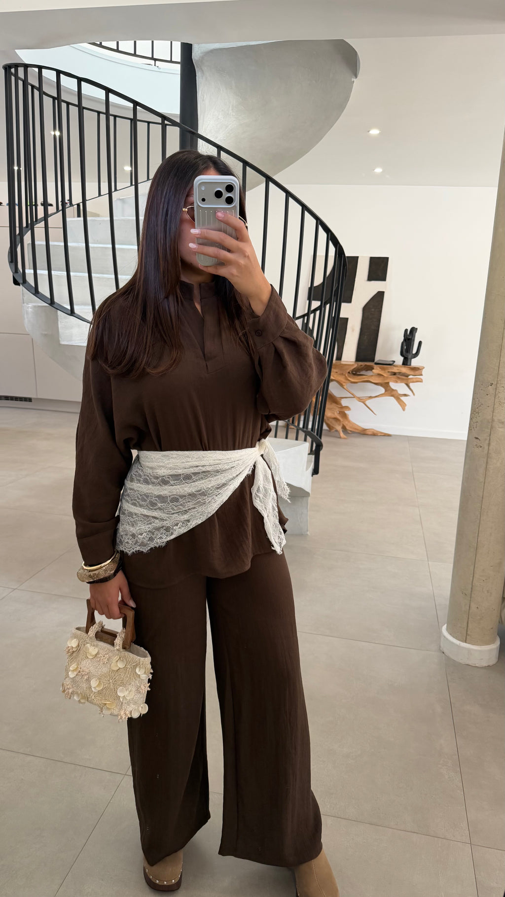 Ensemble choco en viscose