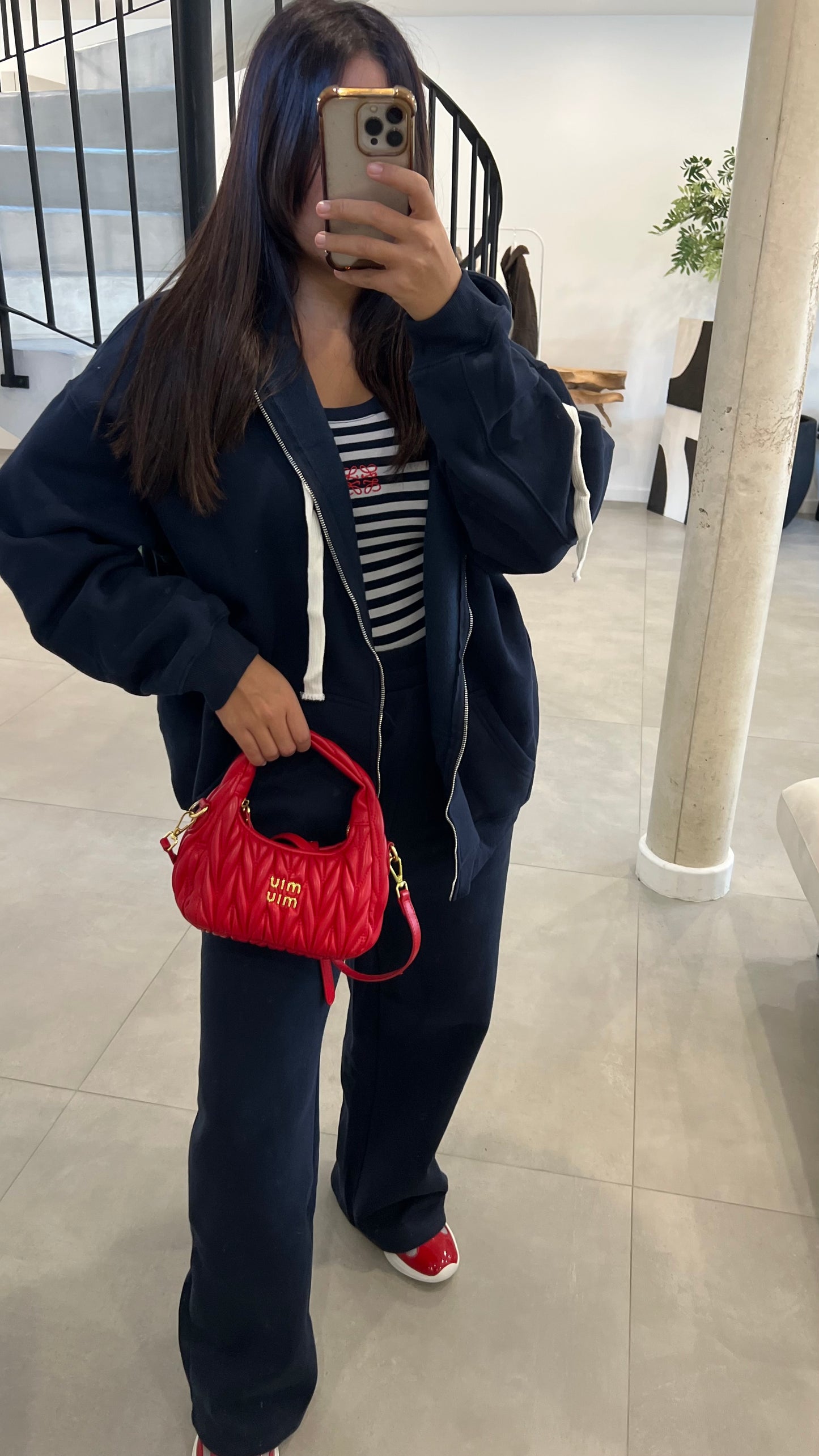 Ensemble de survêtement bleu marine