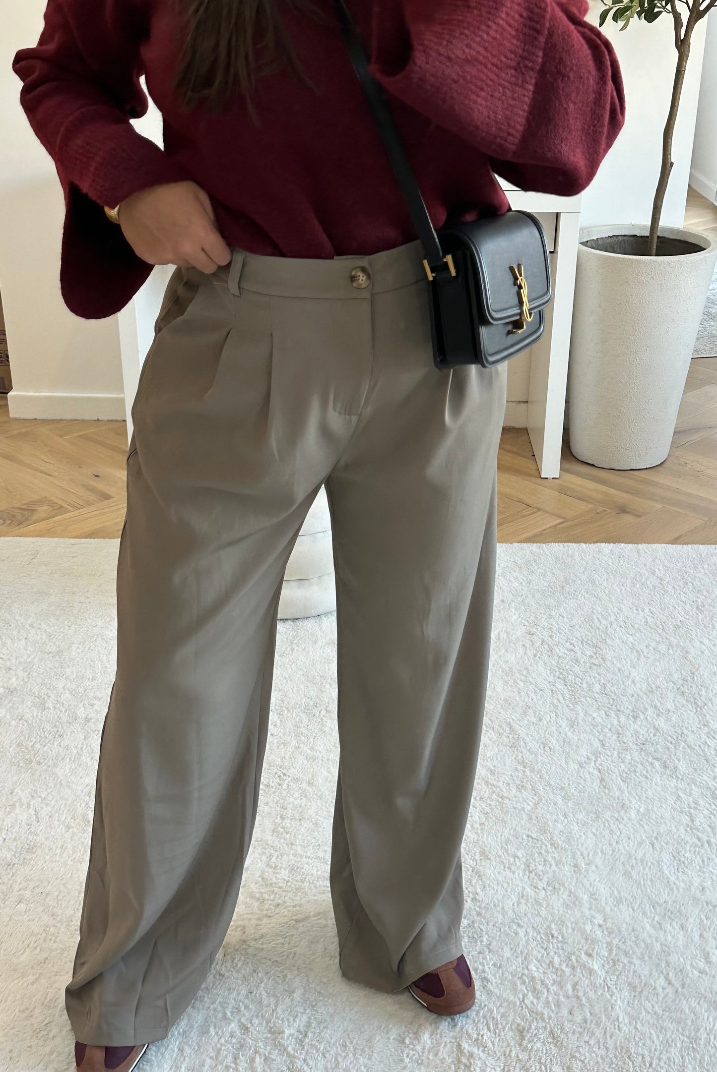 Pantalon classique beige