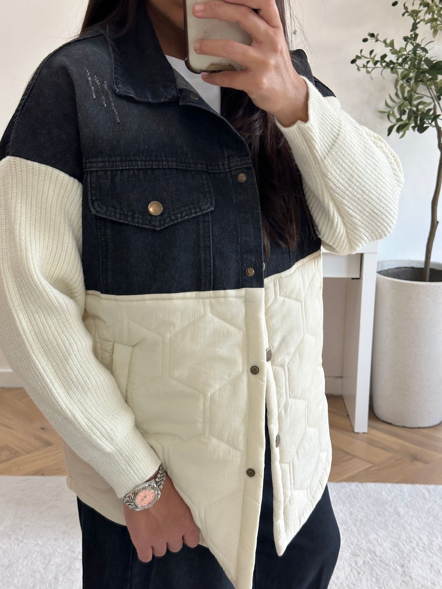 Veste triple matière