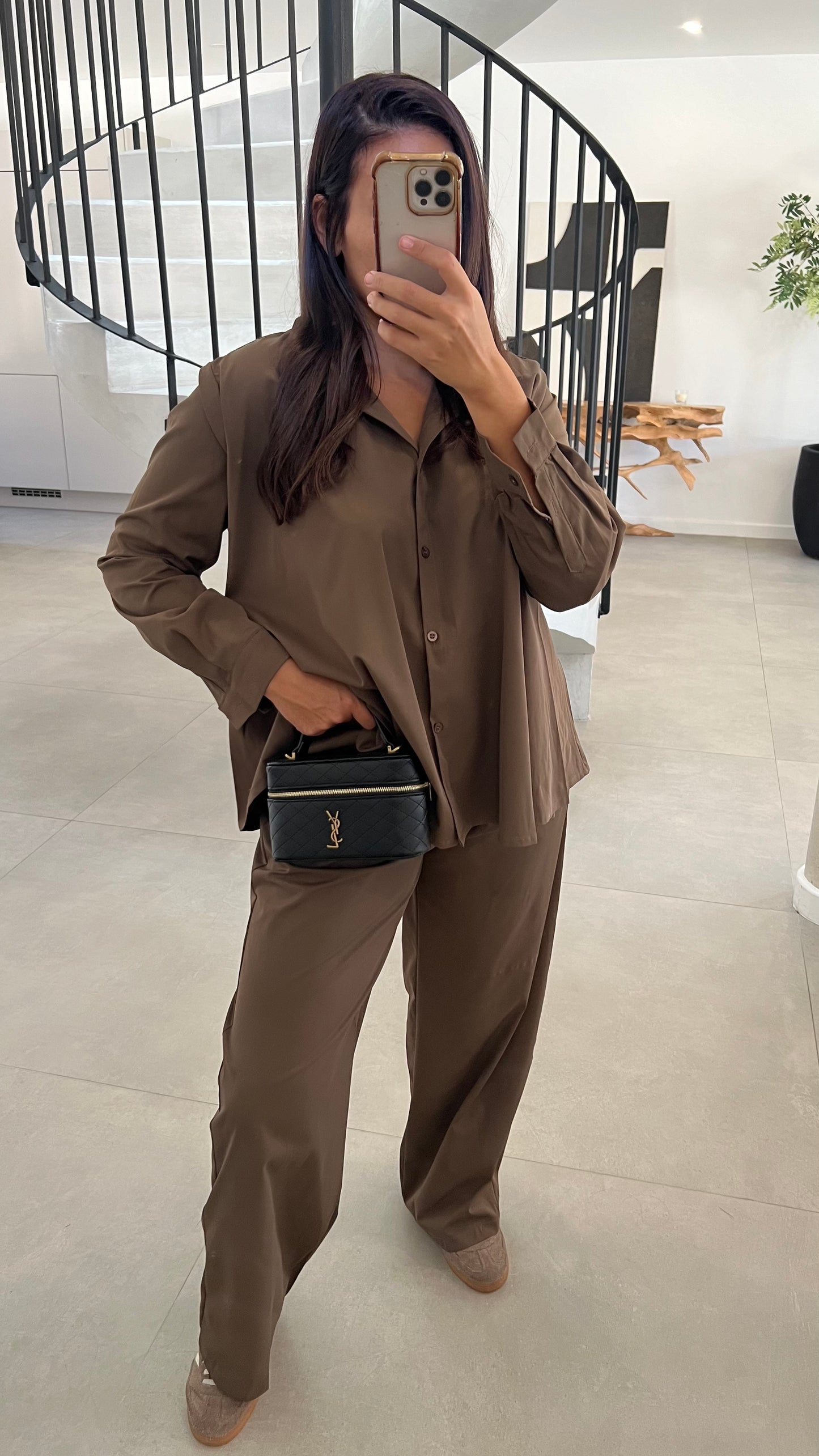 Ensemble en coton choco
