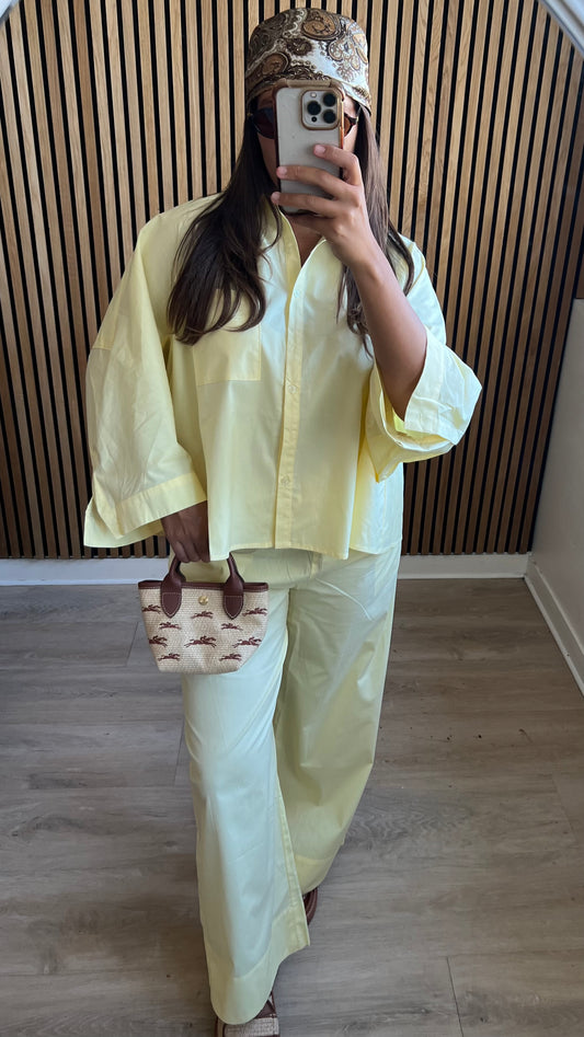 Ensemble chemise jaune