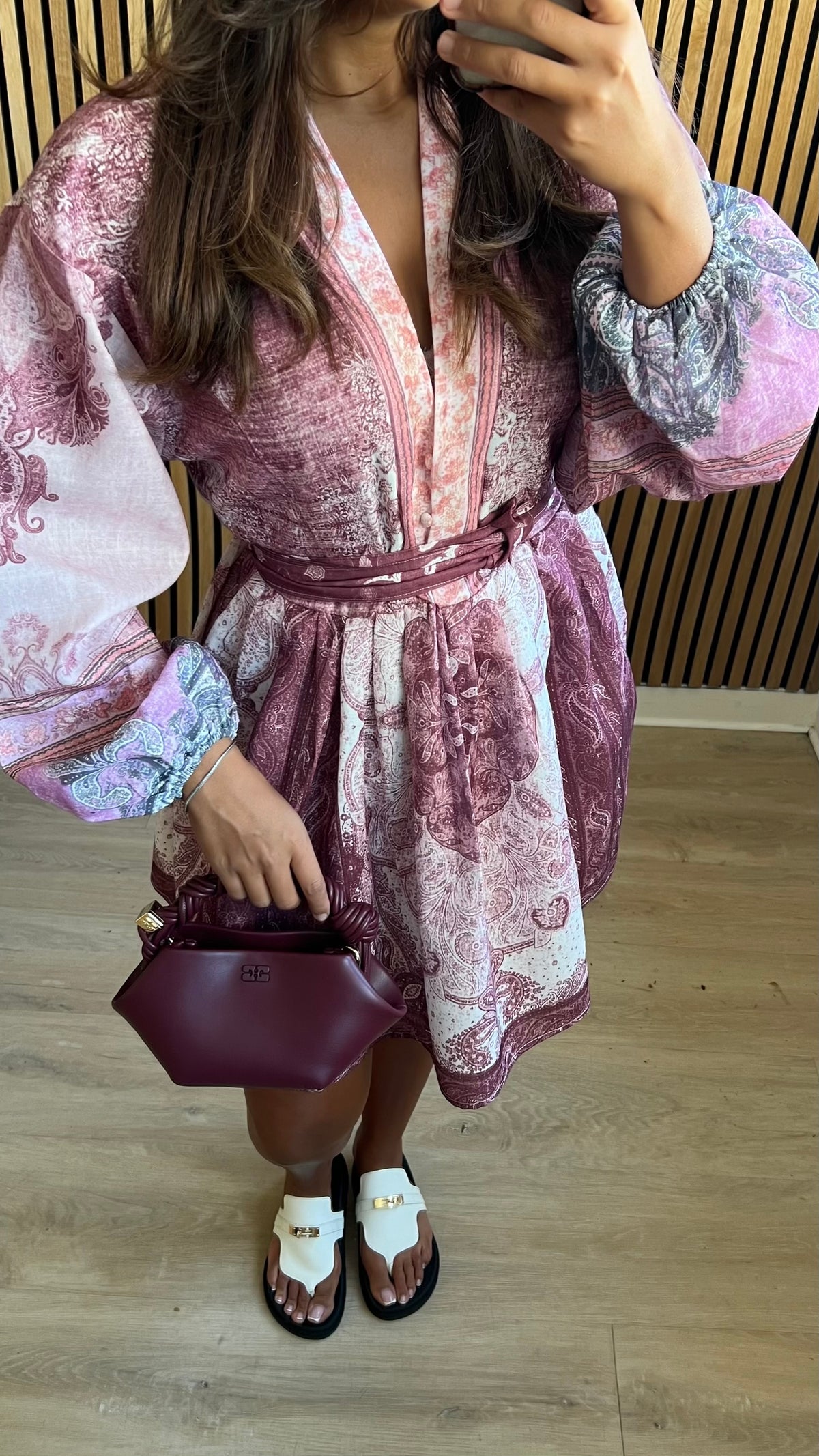 Robe courte à motifs