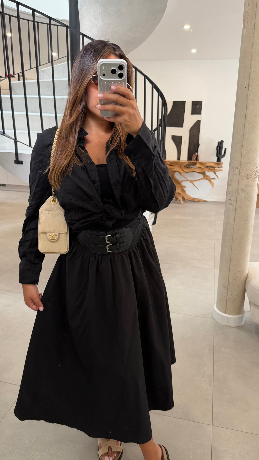 Jupe longue ceinture intégrée