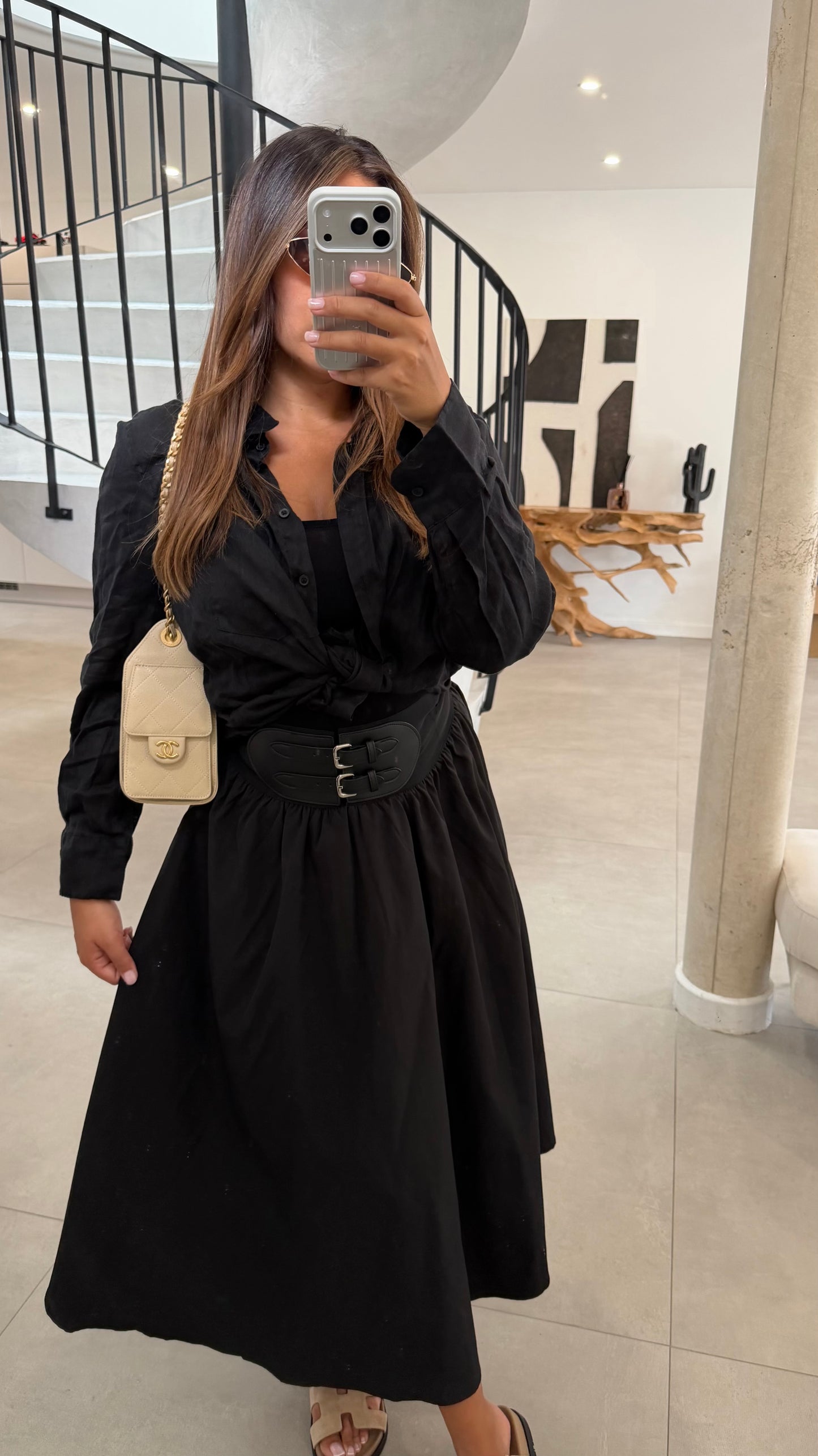 Jupe longue ceinture intégrée
