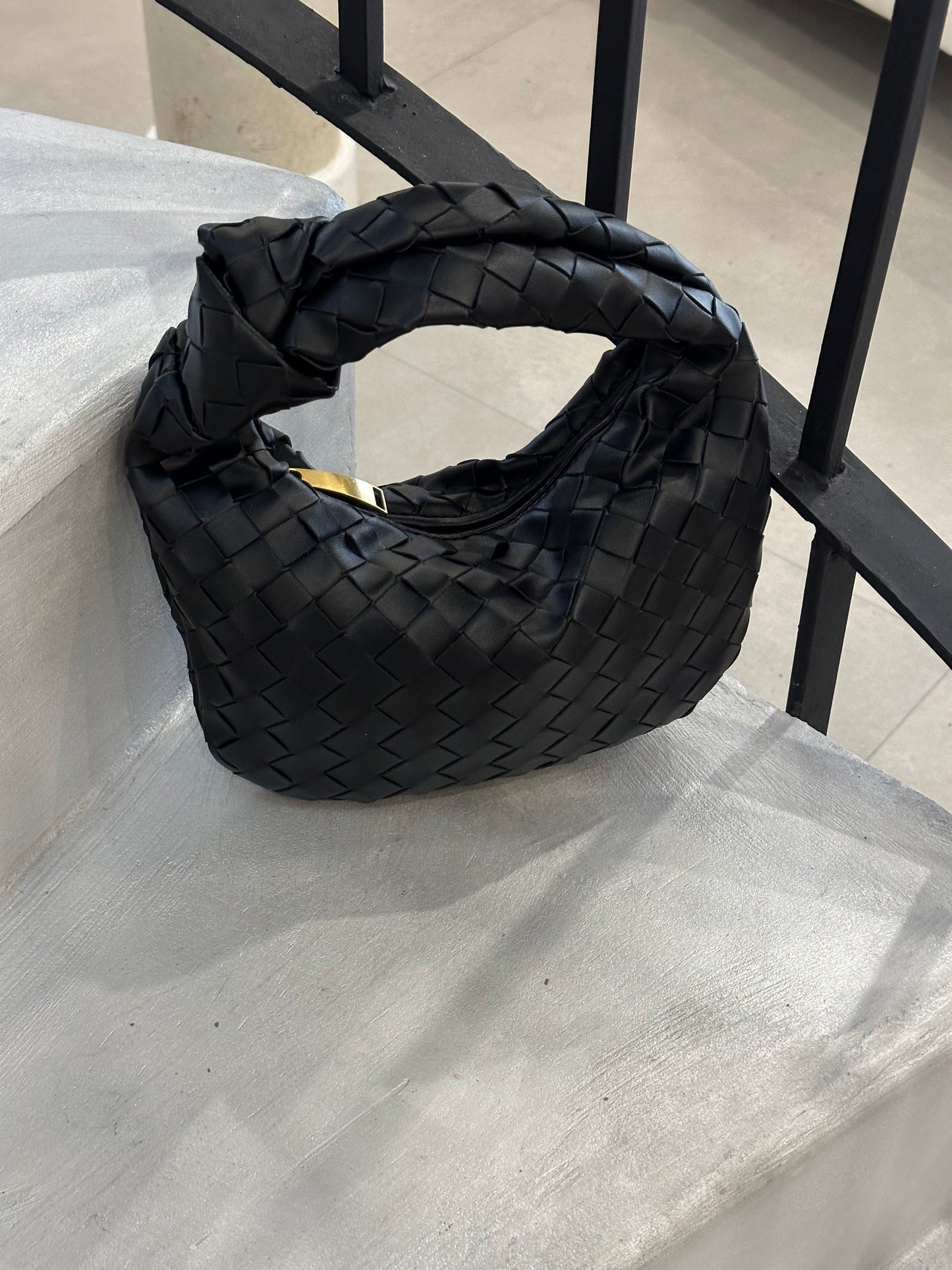 Sac tissé mini noir