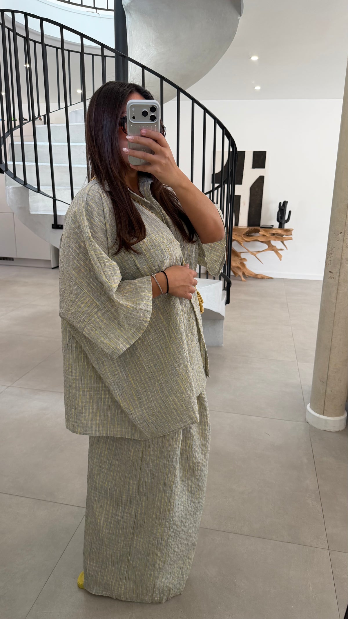 Ensemble à carreaux Aline
