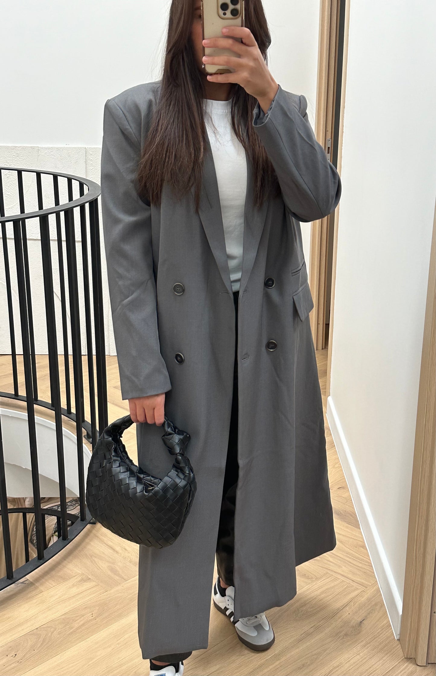 Blazer gris long