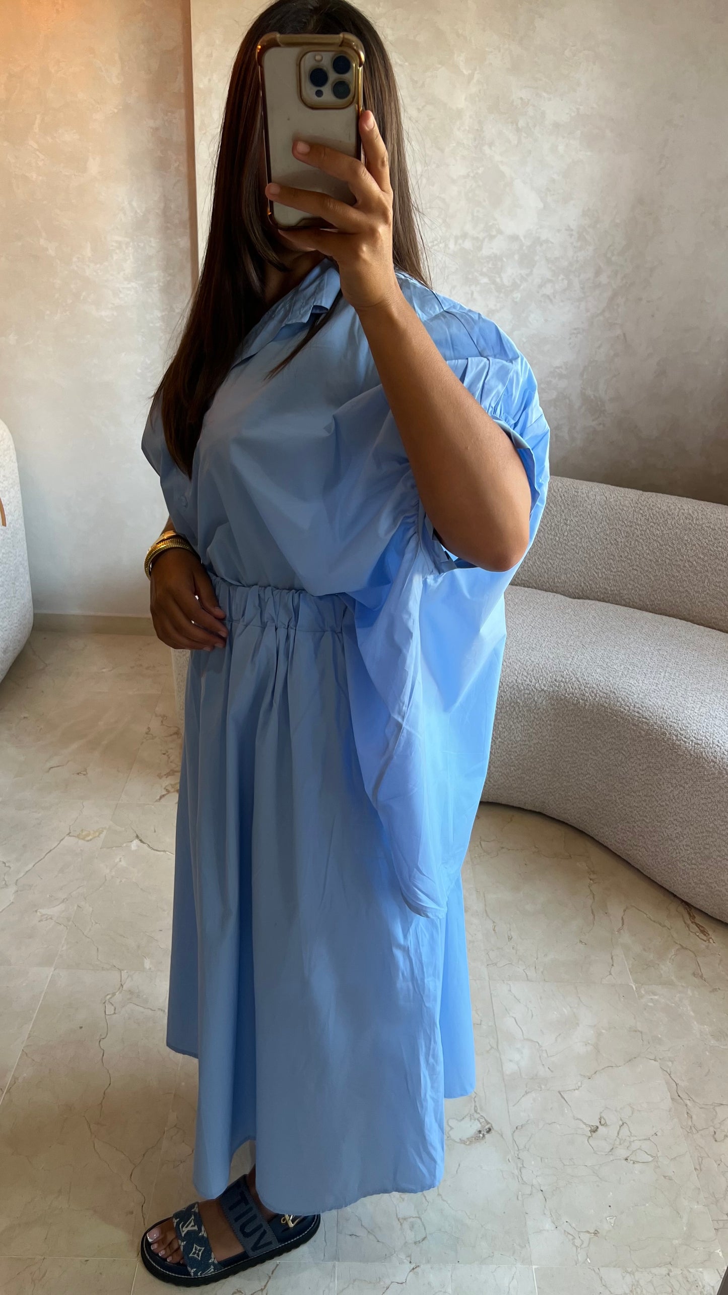 Ensemble jupe bleu
