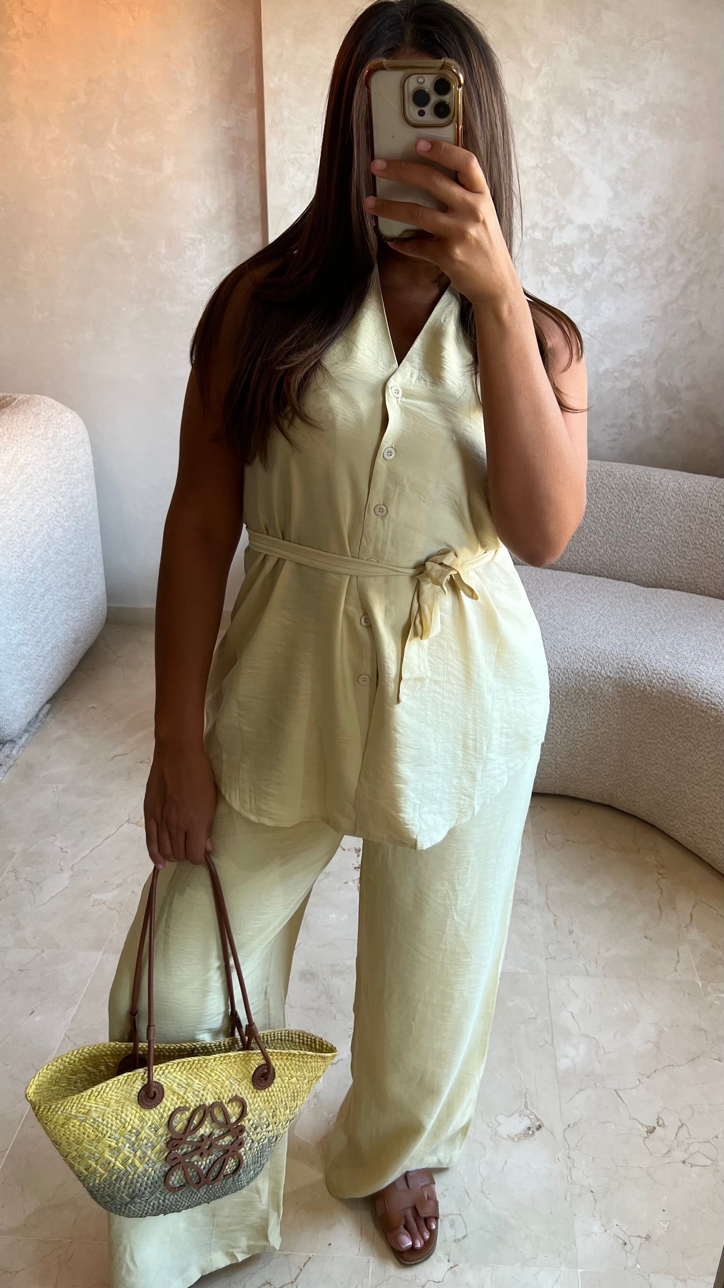 Ensemble fluide jaune