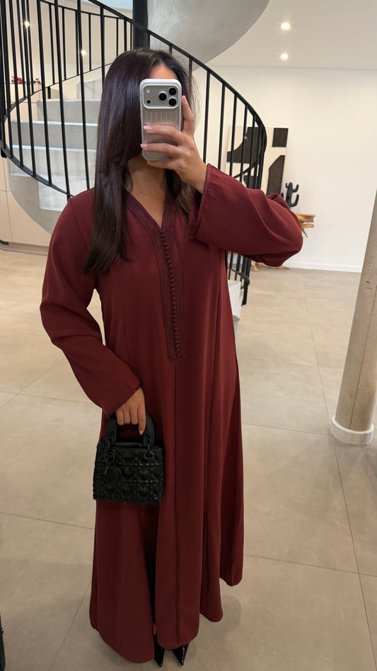 Abaya bordeaux
