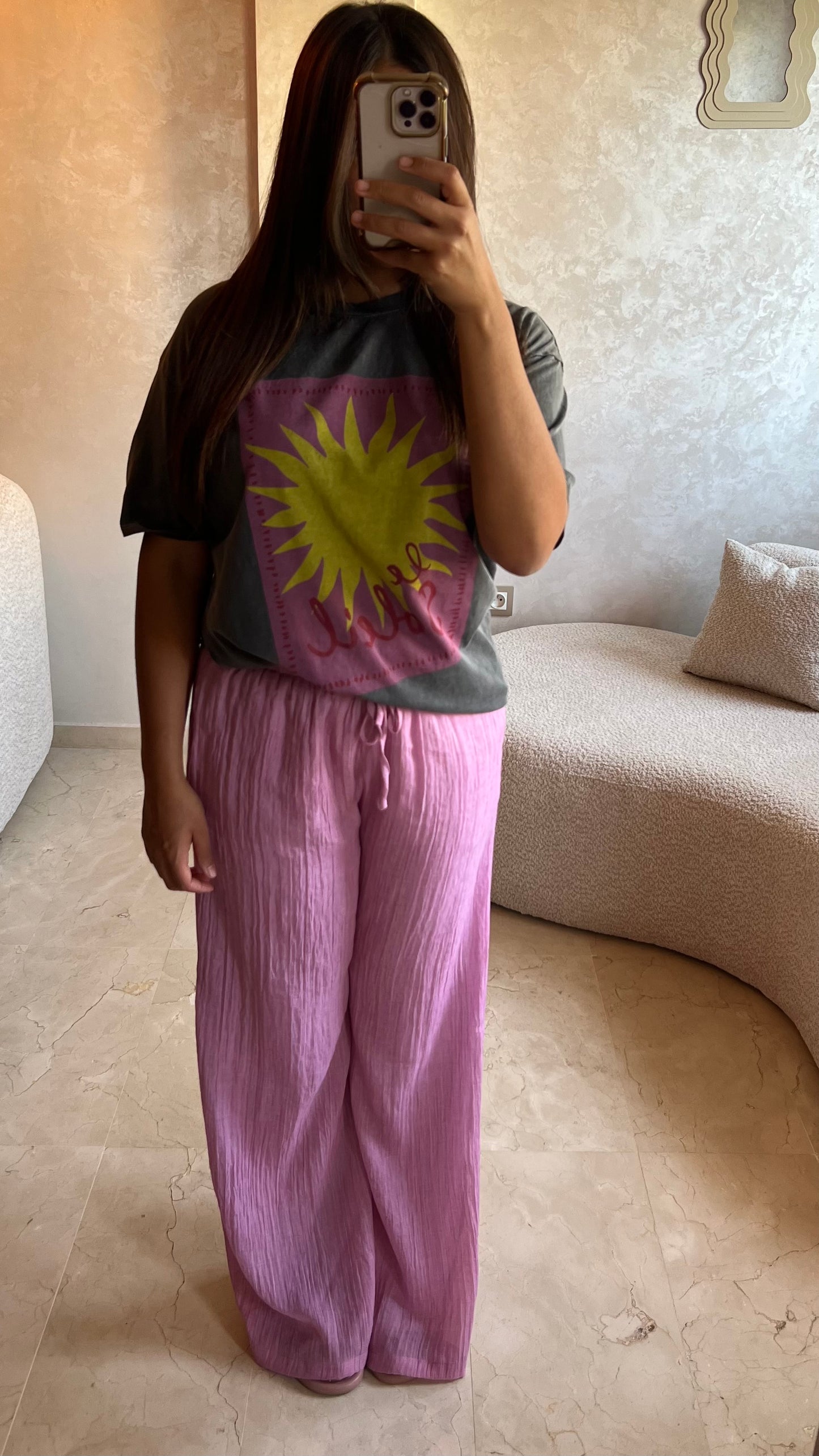 Tee shirt oversize soleil