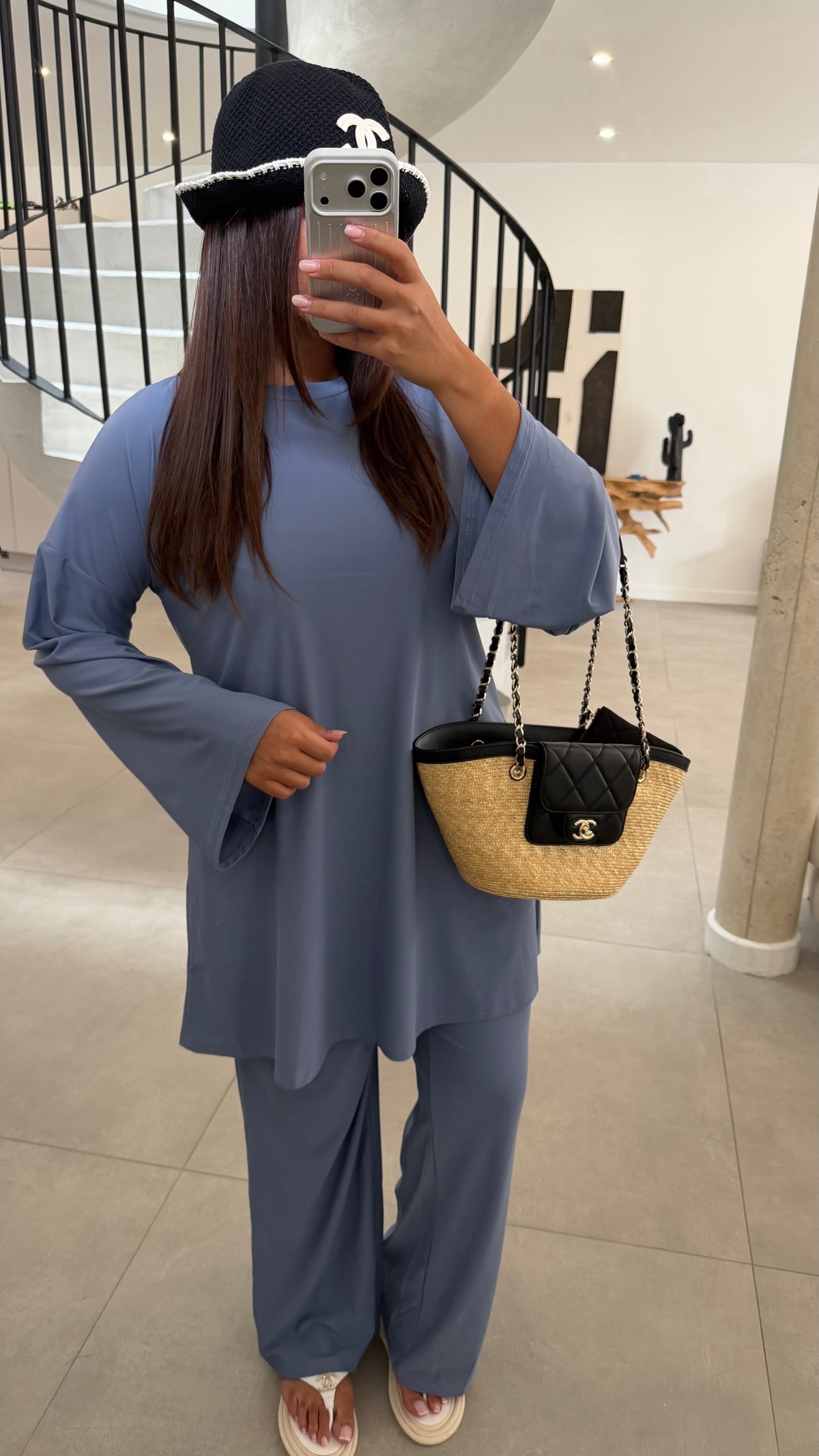 Burkini bleu