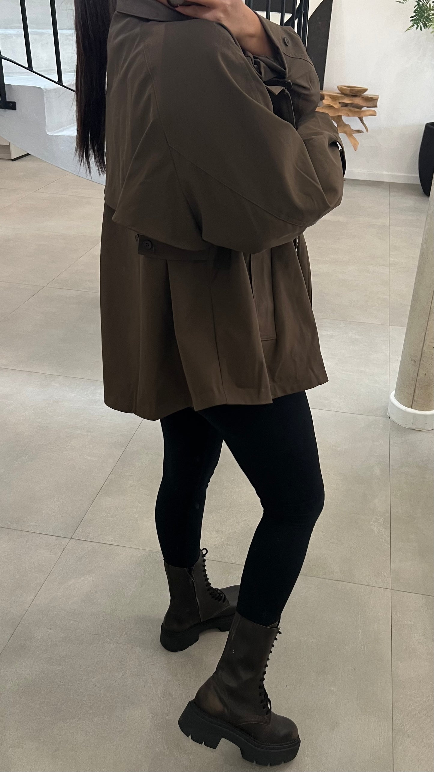 Trench oversize choco