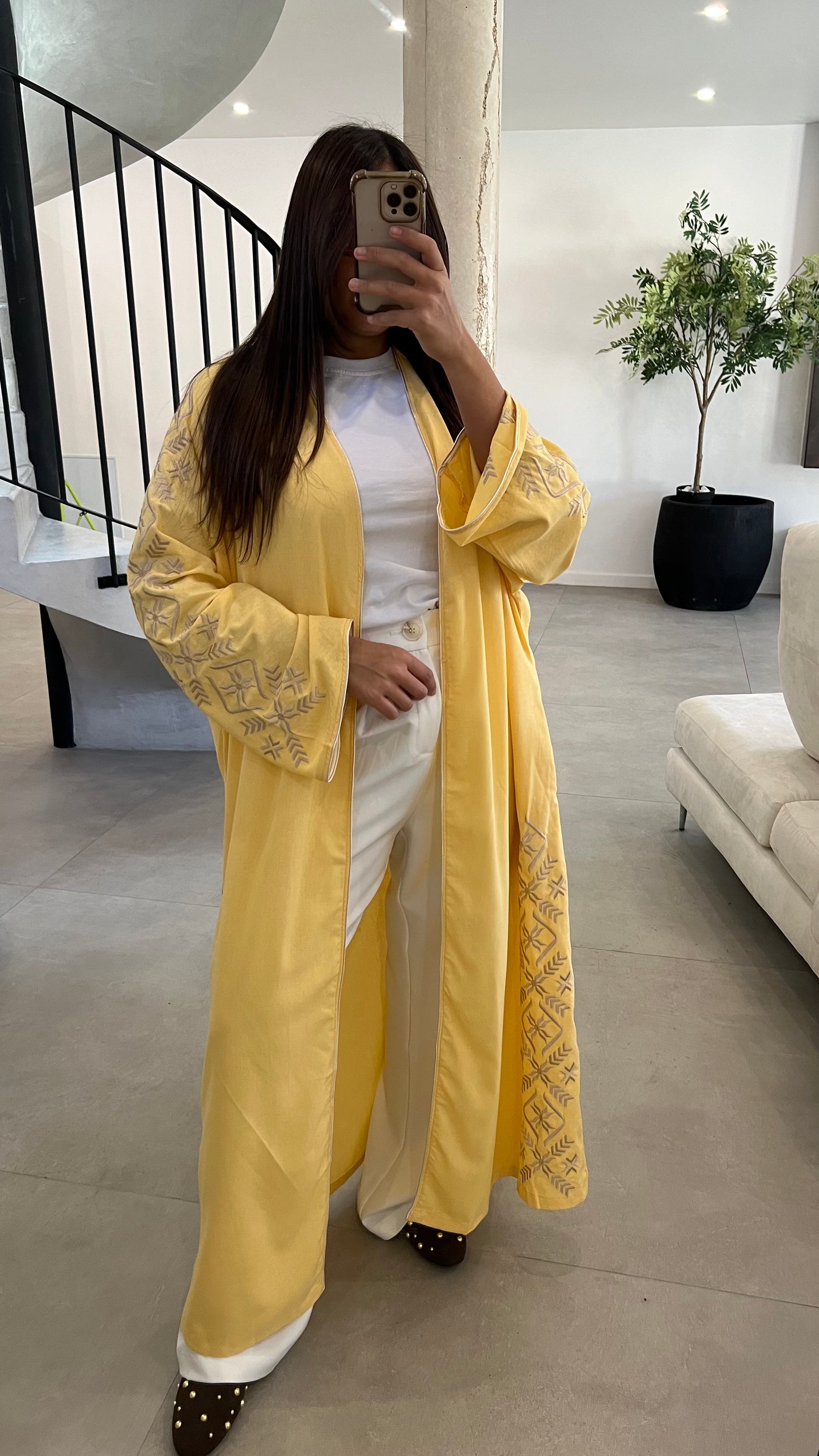Kimono long jaune