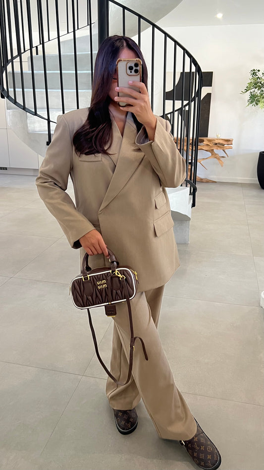 Pantalon classique beige