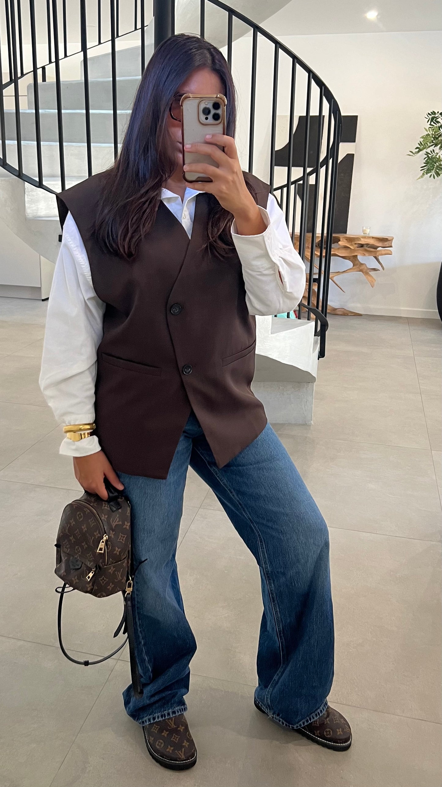 Gilet sans manches choco