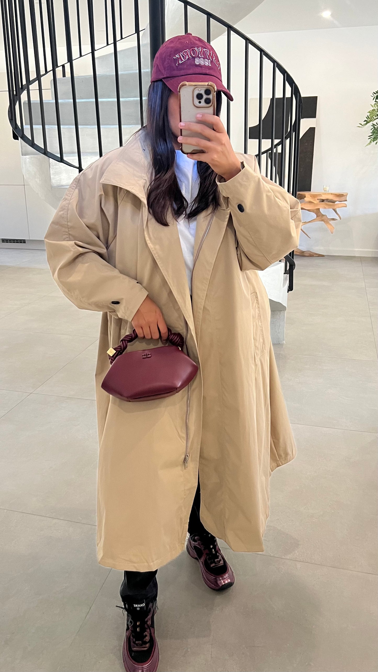 Trench long oversize